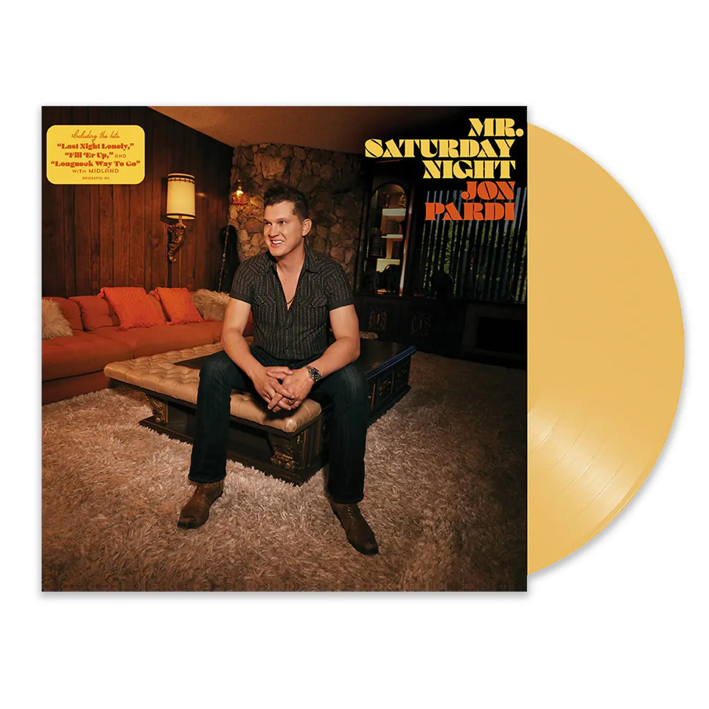 Jon Pardi Mr. Saturday Night Limited Edition Yellow Vinyl