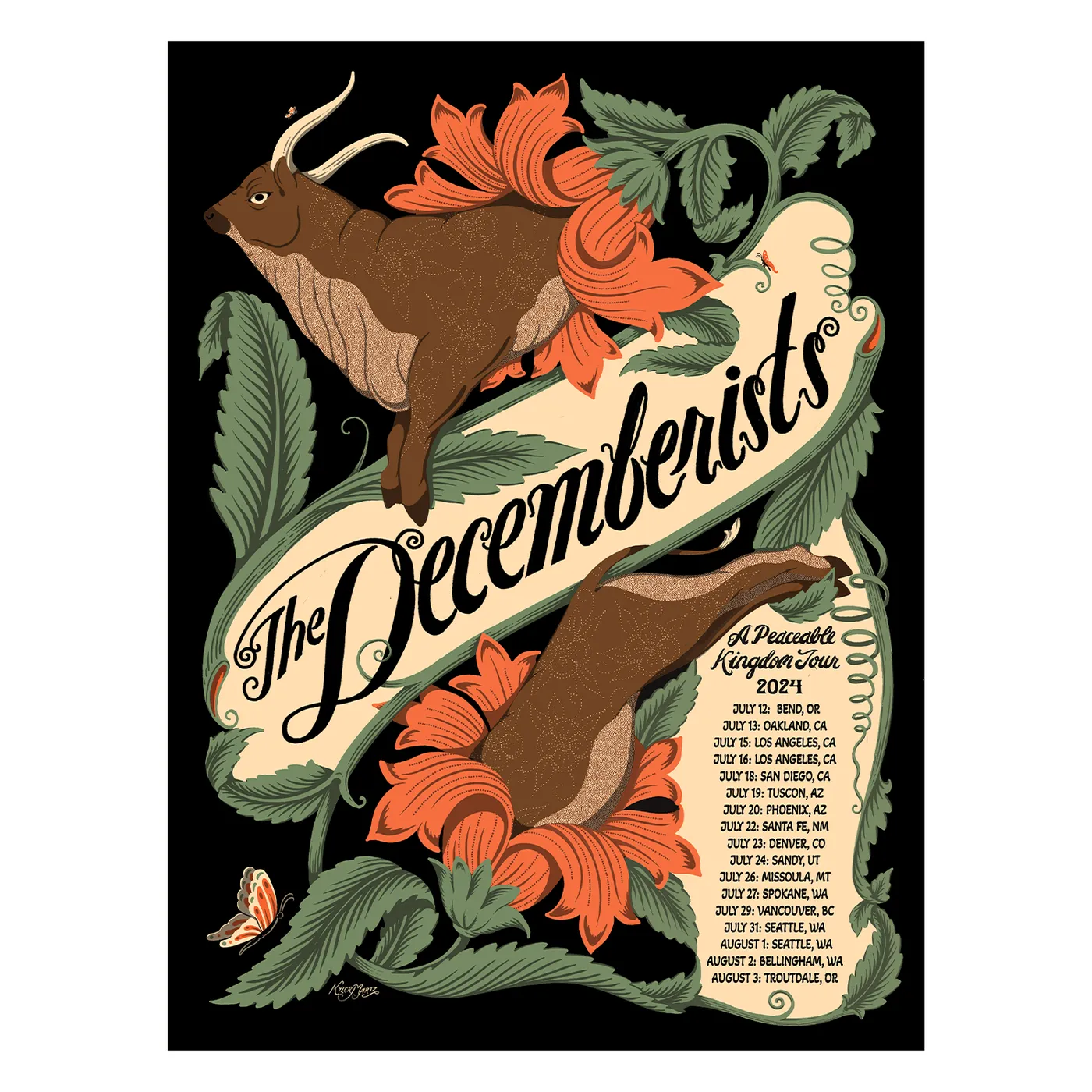 The Decemberists Tour Poster