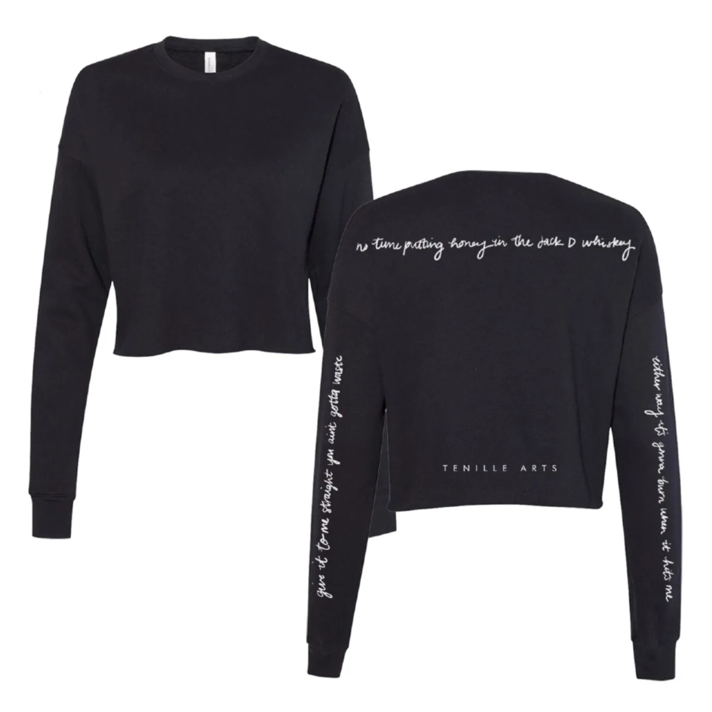 Tenille Arts "Give It to Me Straight" Cropped Fleece