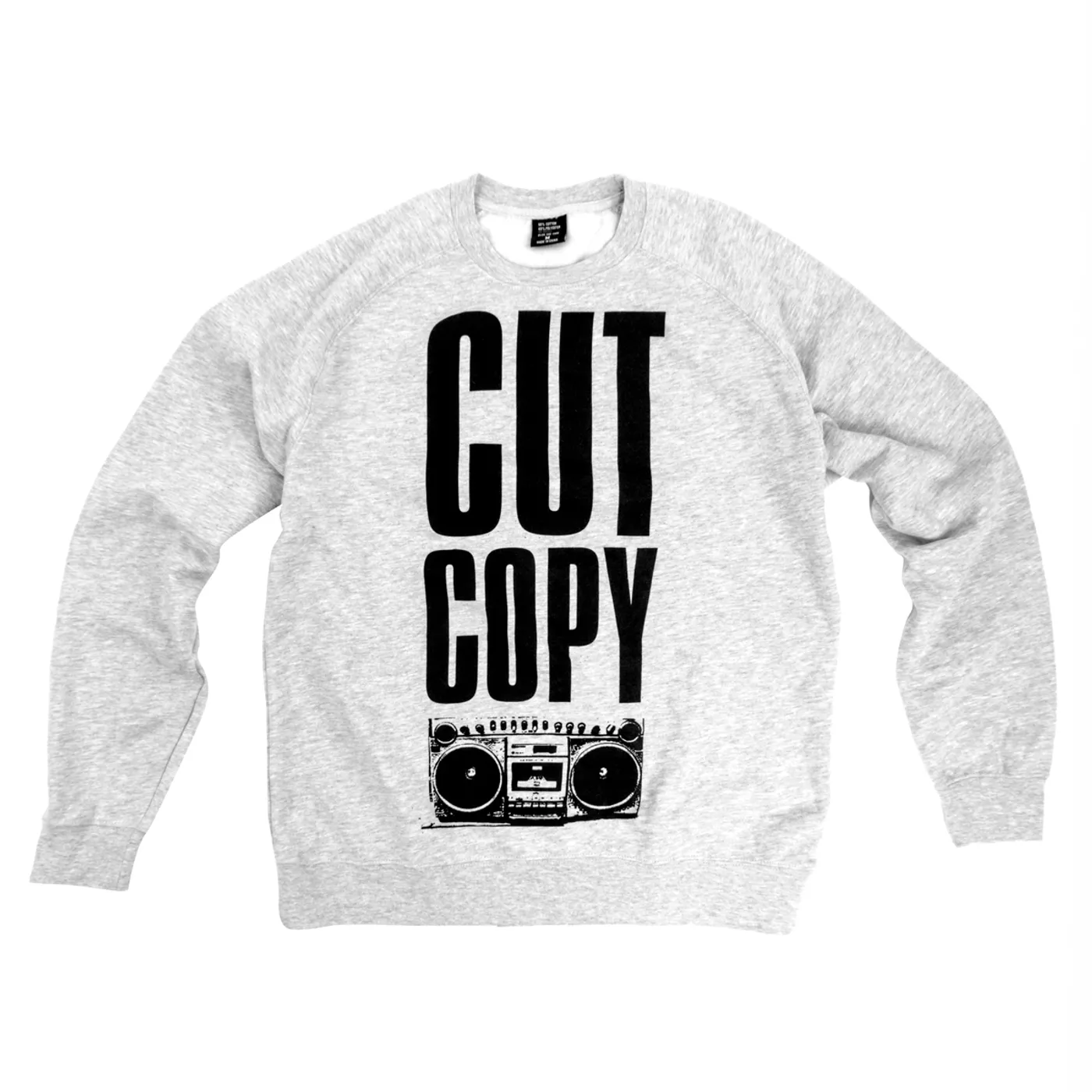 Cut Copy Boom Box Crewneck Sweatshirt - Gray