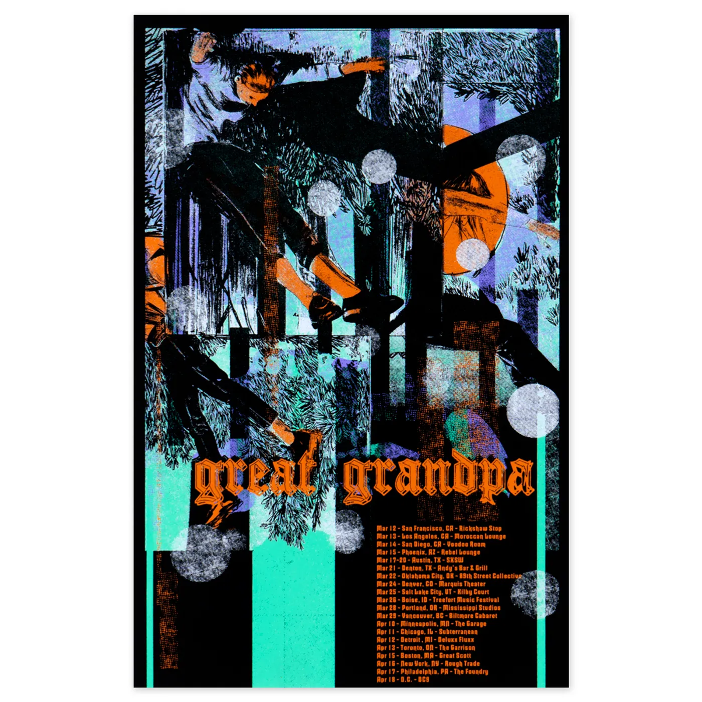 Great Grandpa Spring 2020 Tour Poster