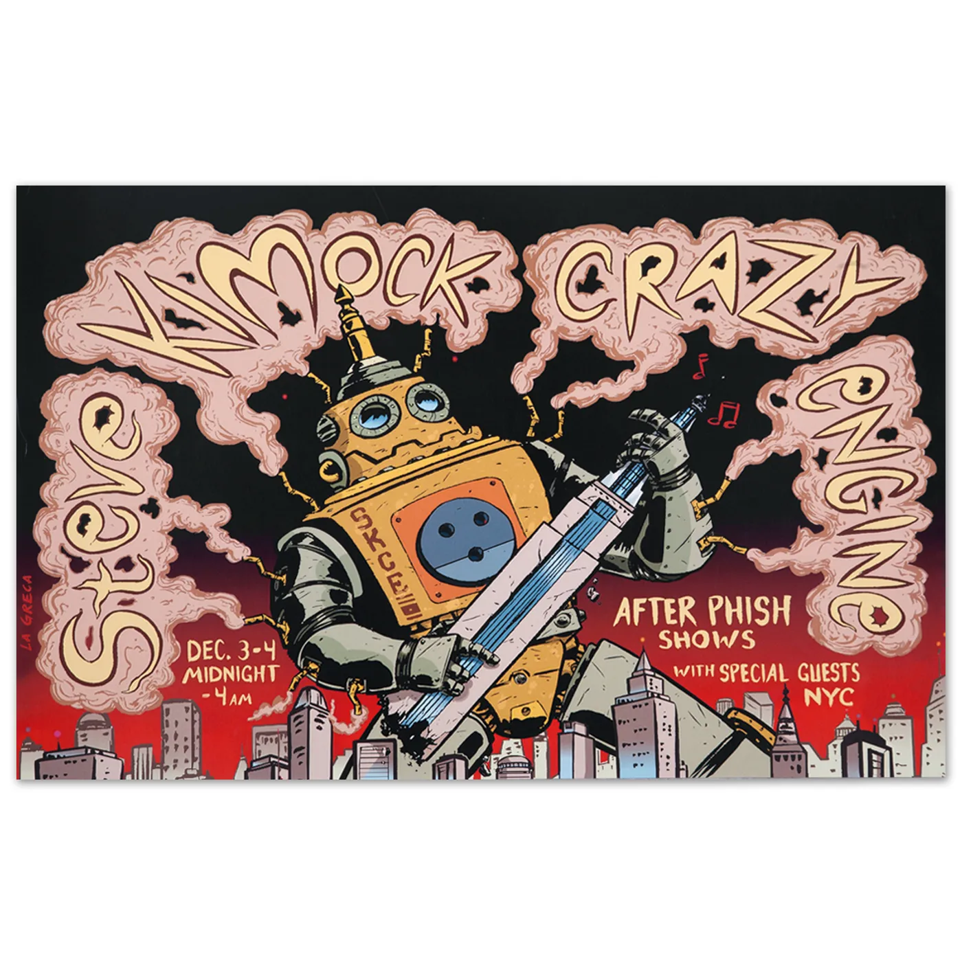 Steve Kimock Crazy Engine NYC 12/03/09 Poster