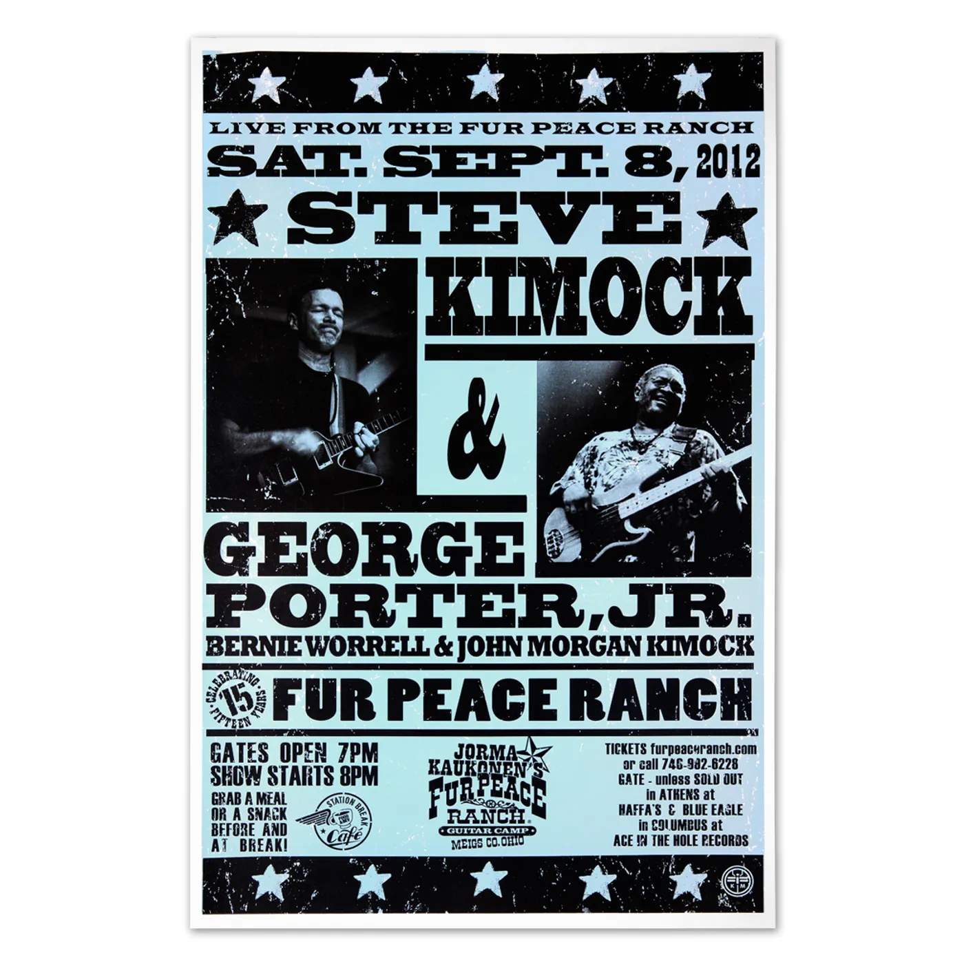 Steve Kimock Live from the Fur Peace Ranch 9/08/12 Poster
