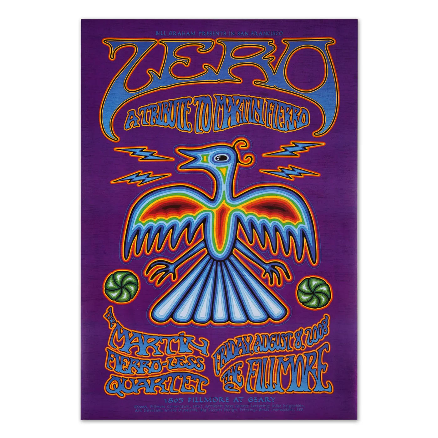 Steve Kimock A Tribute to Martin Fierro 8/08/08 Poster