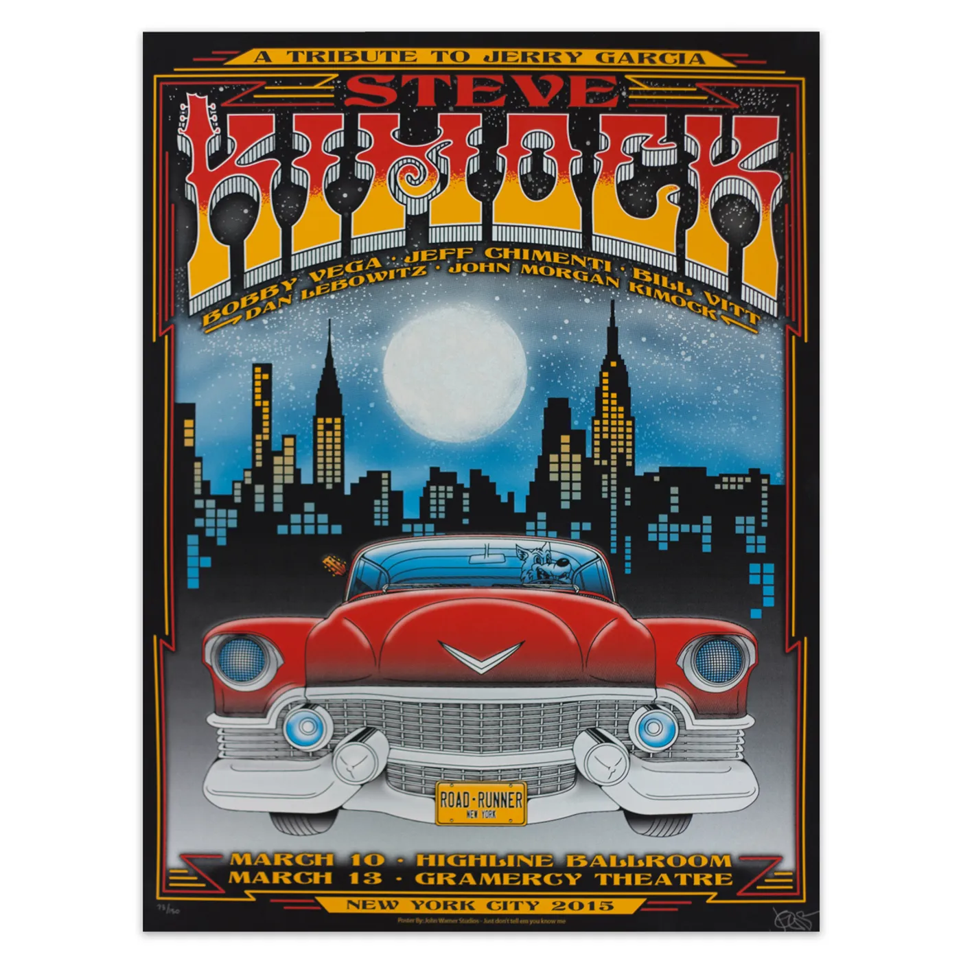 Steve Kimock Jerry Garcia Tribute Poster – New York