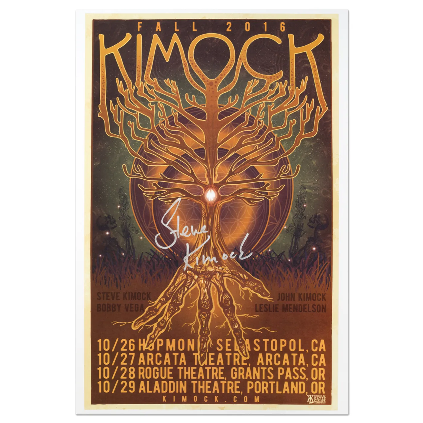 Steve Kimock Fall 2016 Tour Poster