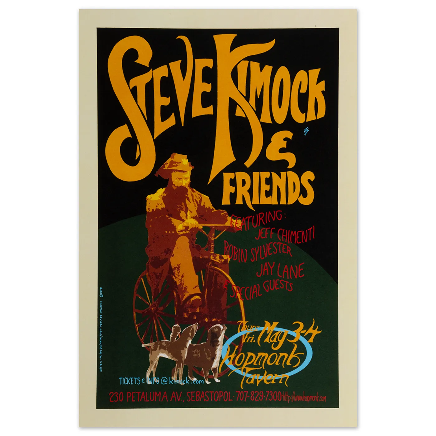 Steve Kimock SKF Hopmonk Tavern Poster