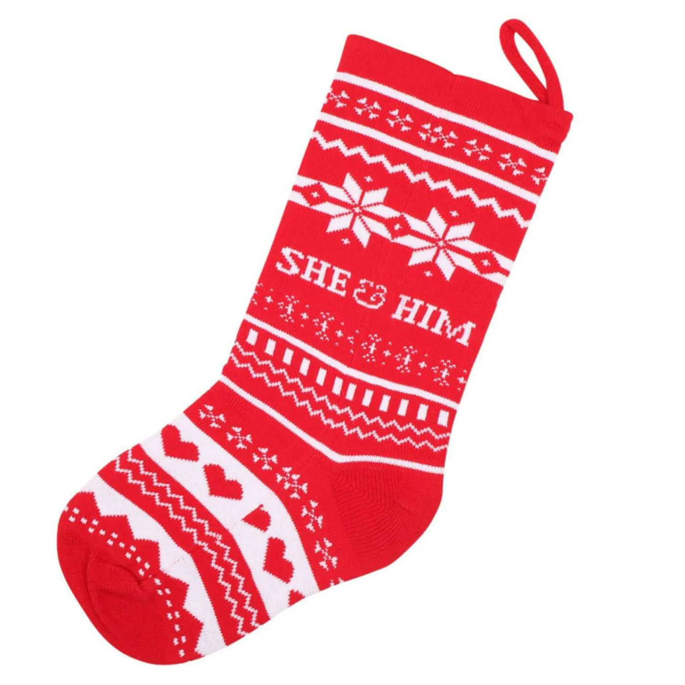 She & Him Knit Christmas Stocking
