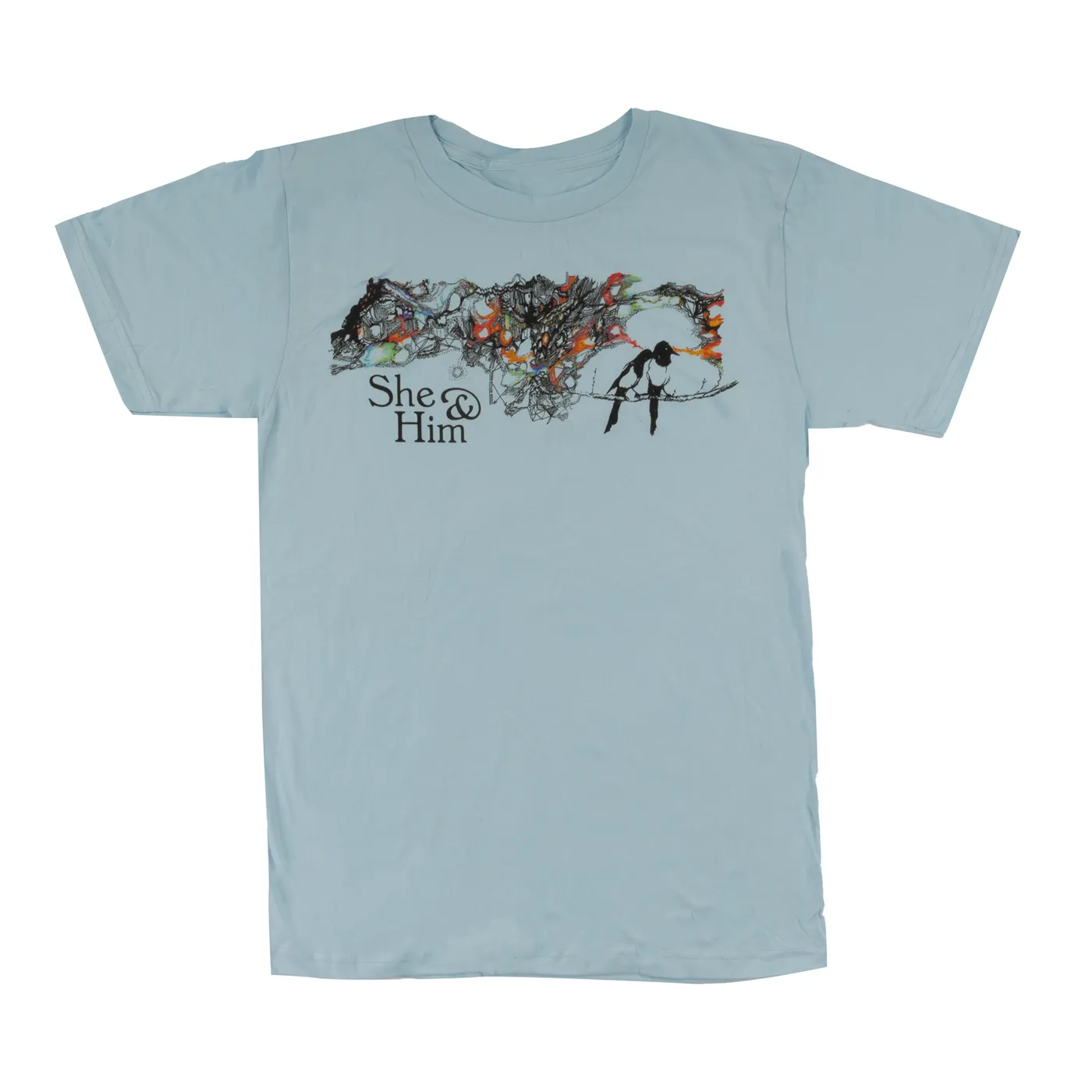 She & Him Birds Tee  Men's