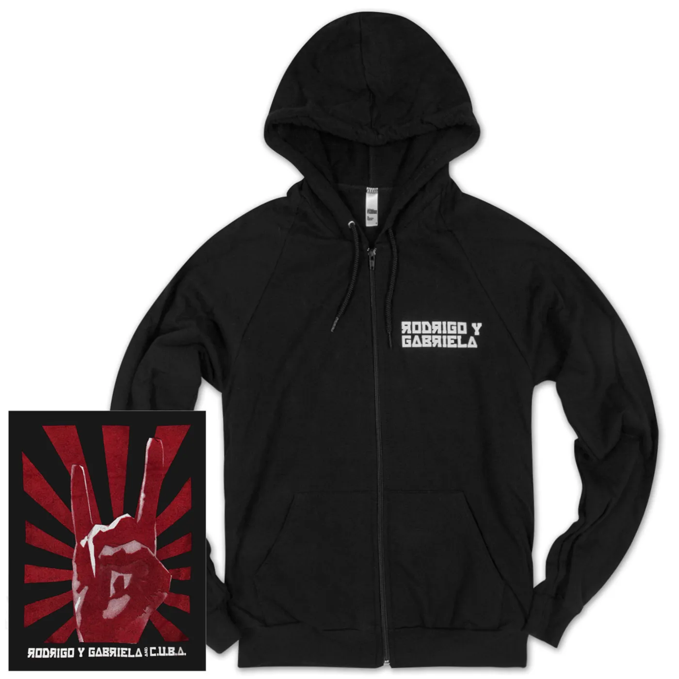 Rodrigo y Gabriela with C.U.B.A Zip Hoodie