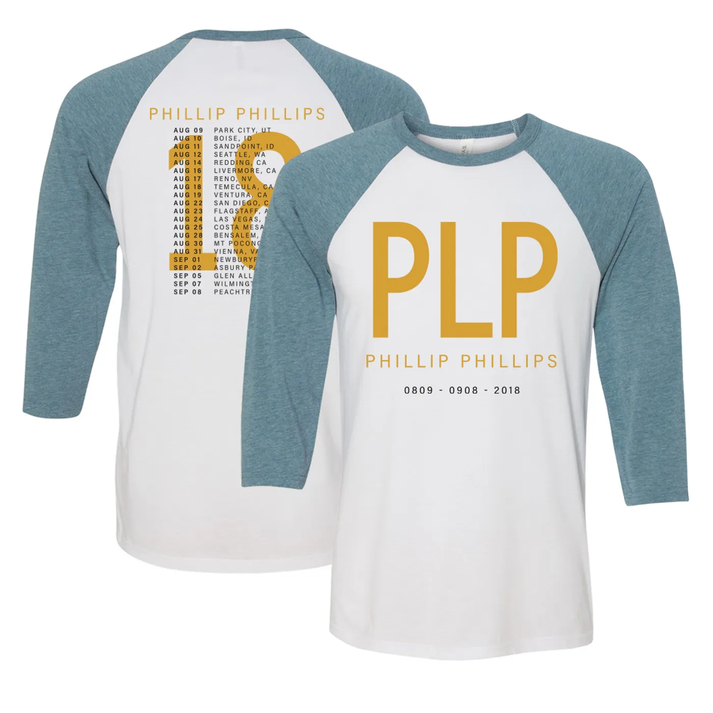 Phillip Phillips 2018 Tour Raglan