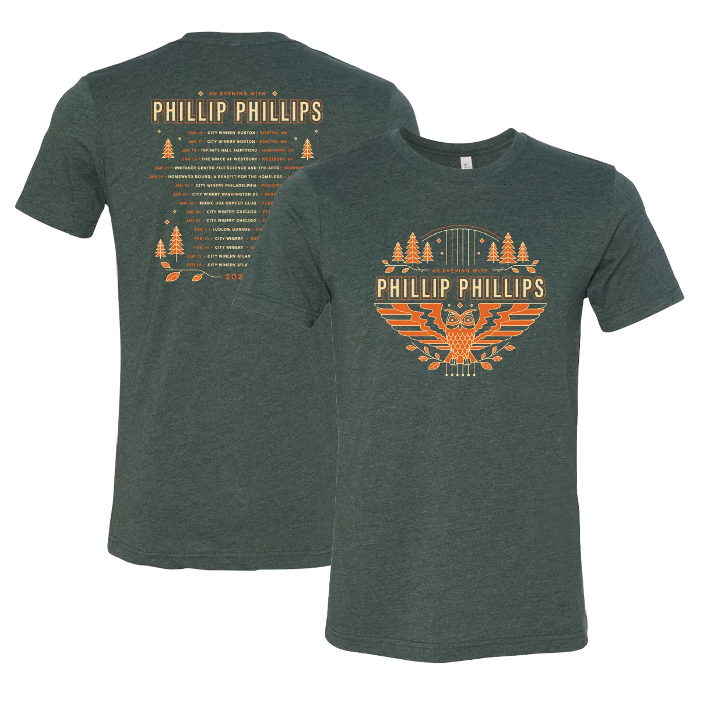 Phillip Phillips Winter 2020 Tour Shirt