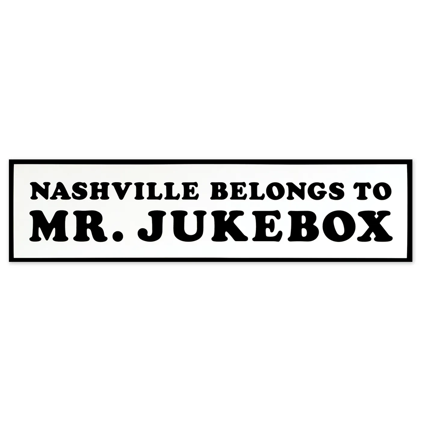 Joshua Hedley Nashville Belongs to Mr. Jukebox Sticker