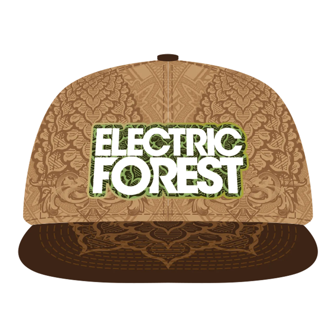 Electric Forest Festival Grassroots CA Custom Brown Leather Hat