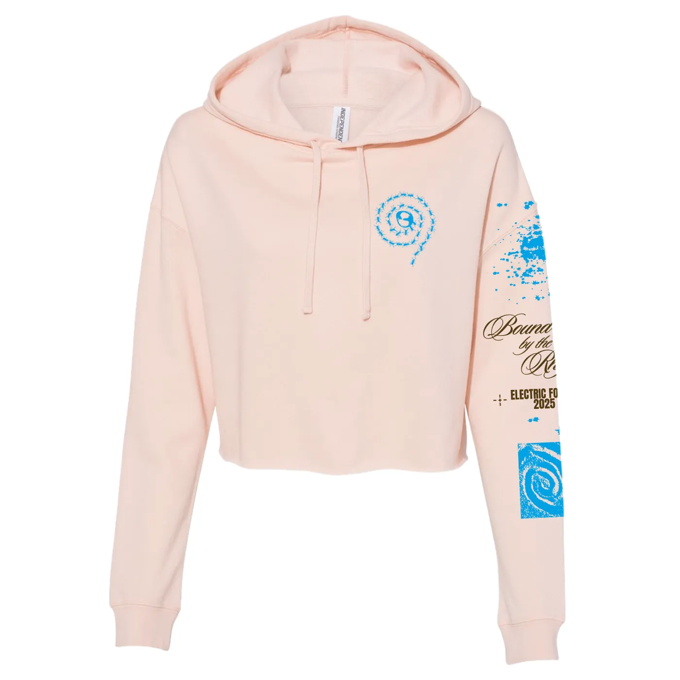 Electric Forest Festival Bound By Rhythm Crop Hoodie