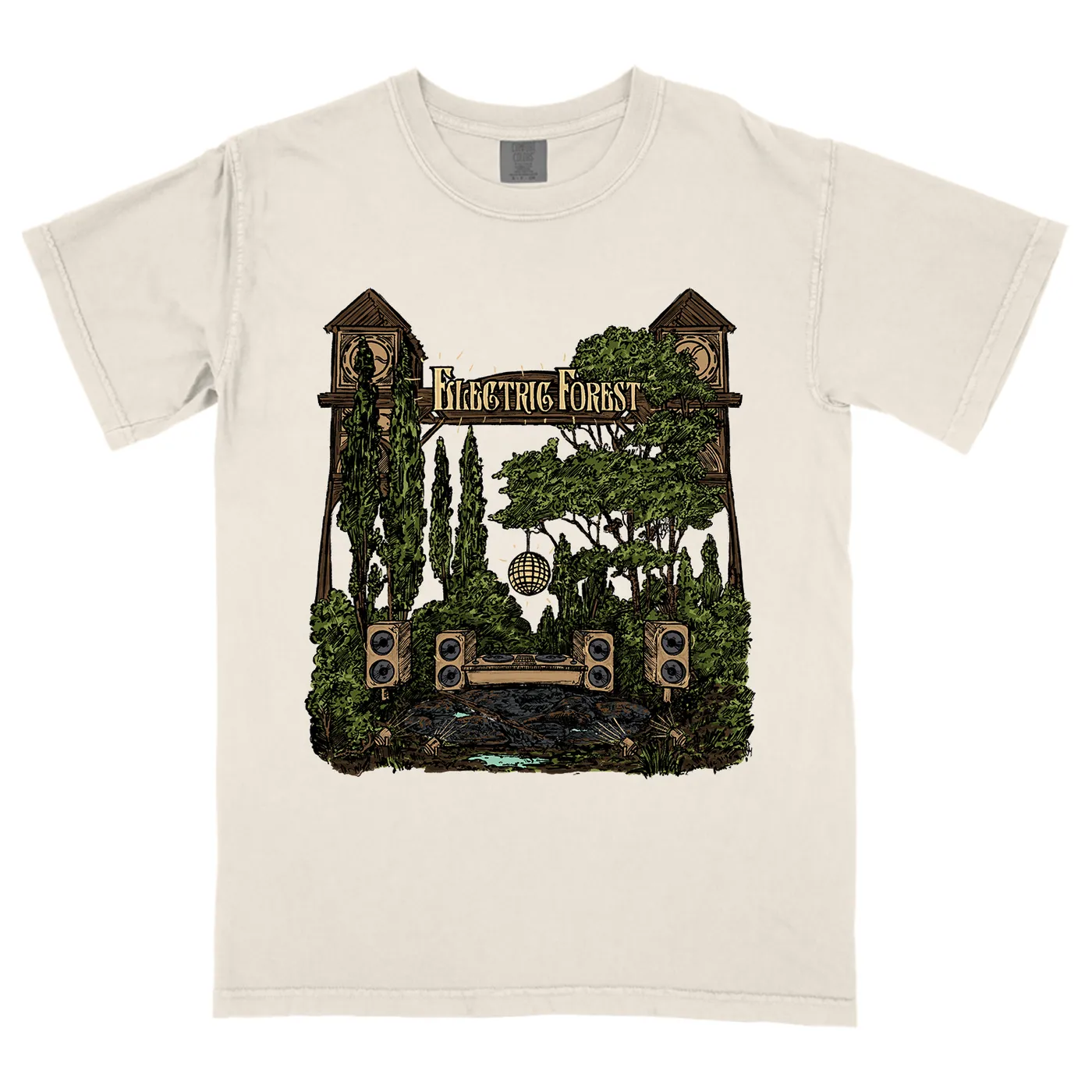 Electric Forest Festival Clocktower - Line-up Tee