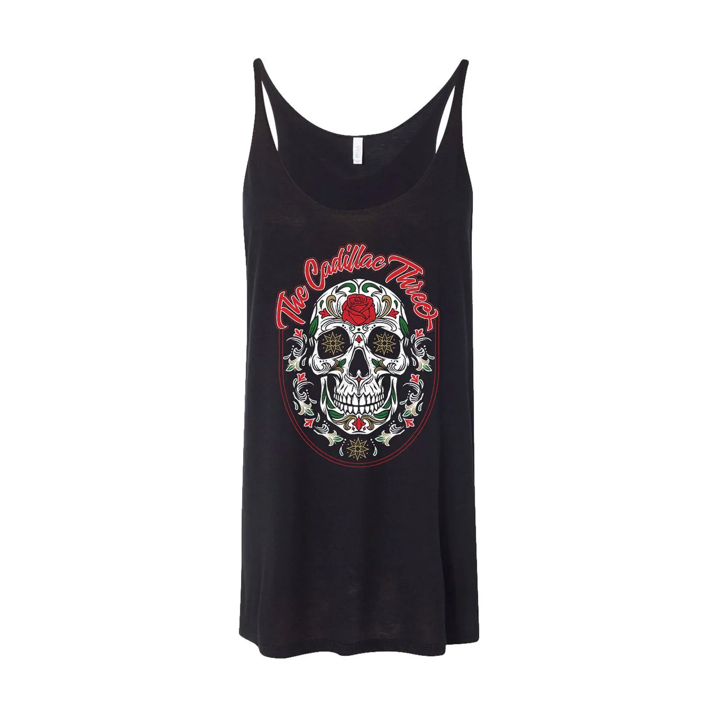 The Cadillac Three TC3 FLOWER SKULL TANK