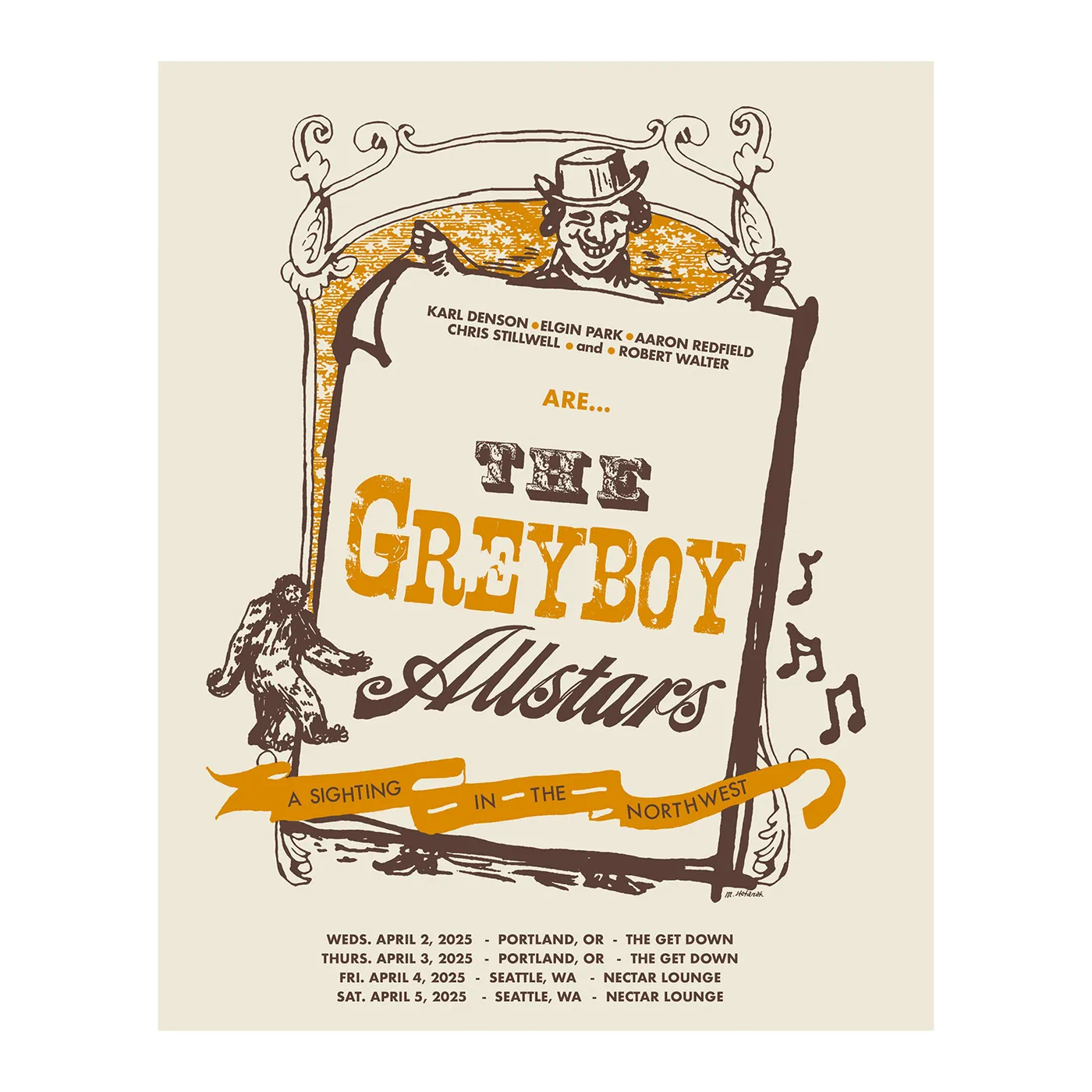 The Greyboy Allstars Northwest 2025 Tour Poster