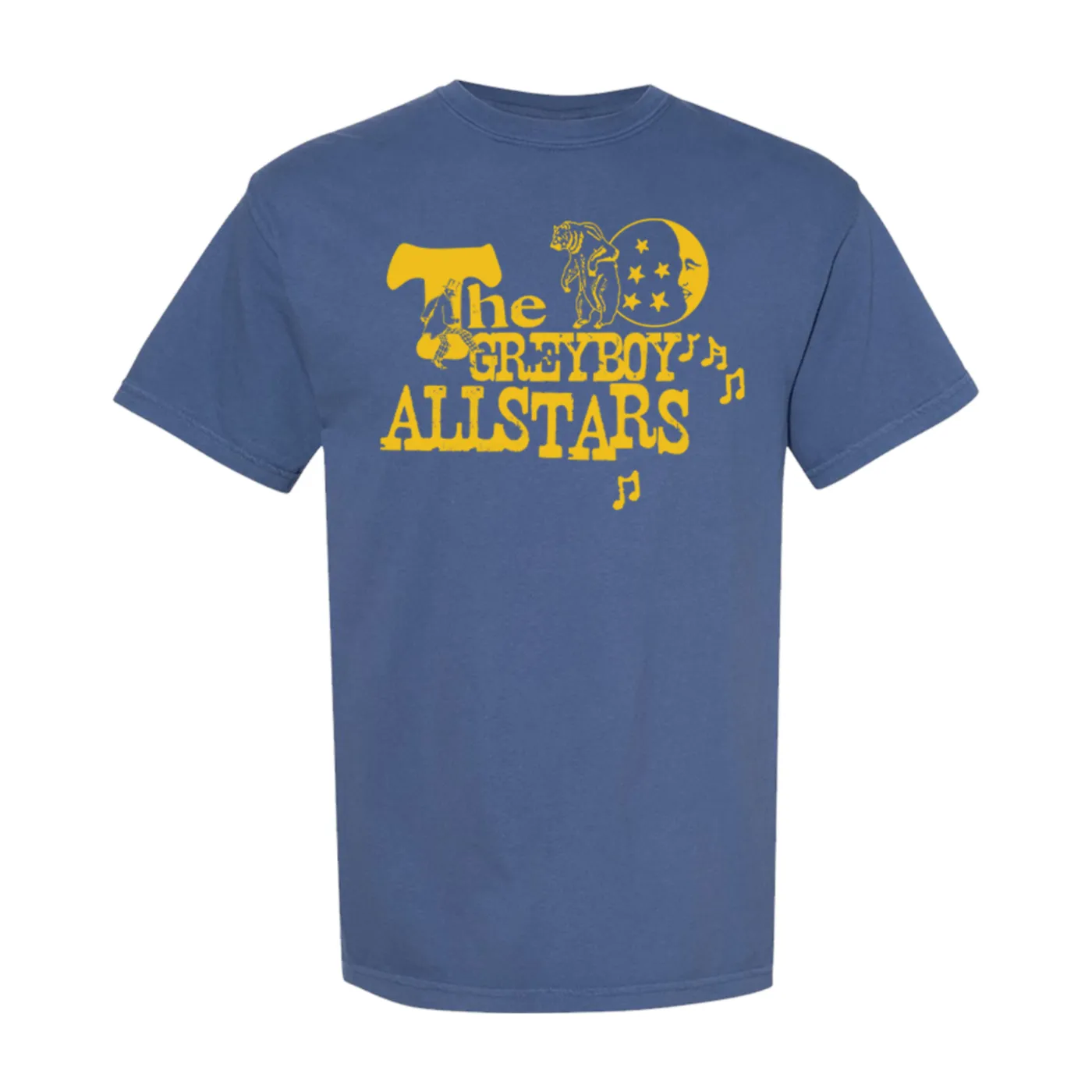 The Greyboy Allstars Bear & Moon Tee (Blue)