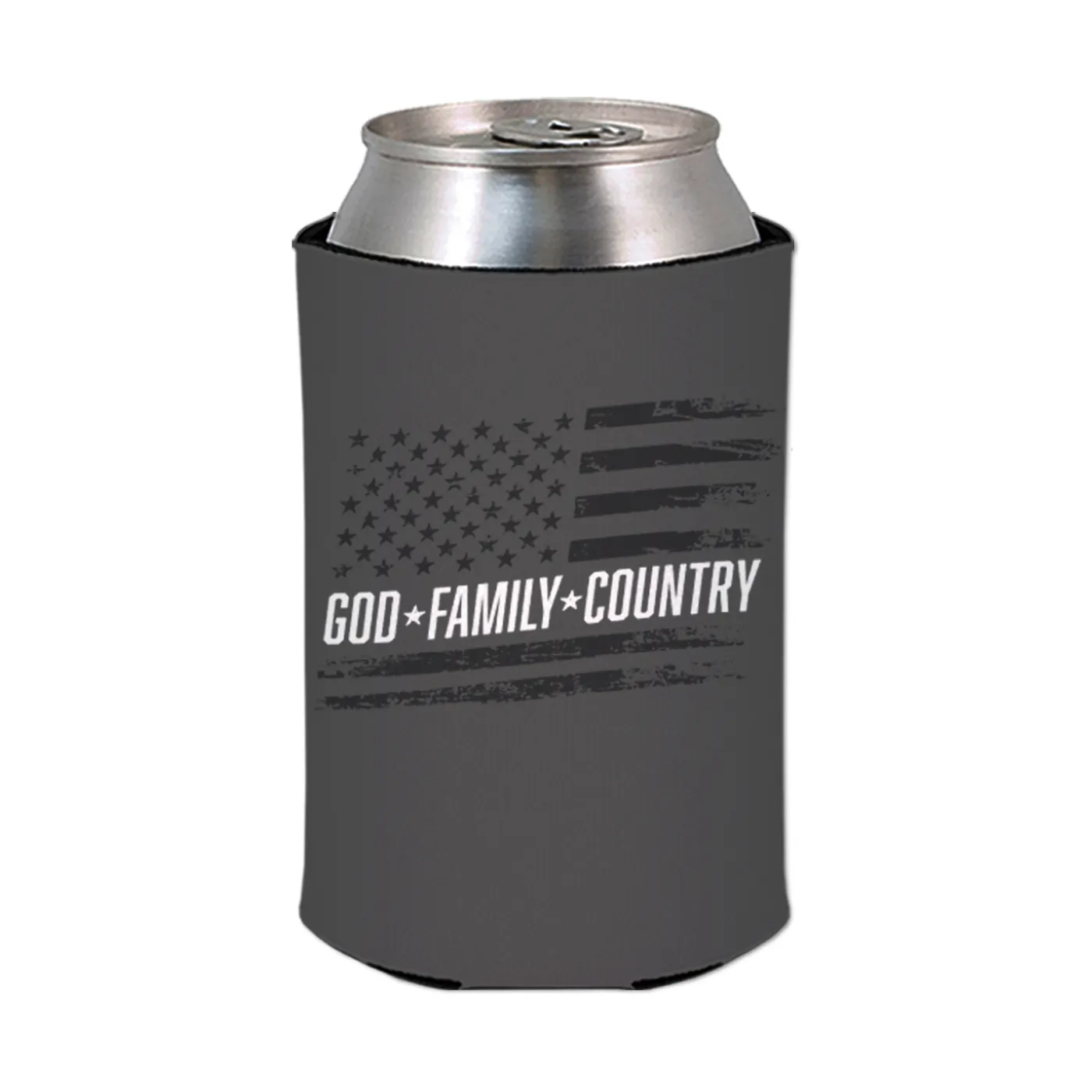 Craig Morgan God Family Country Grey Can Cooler