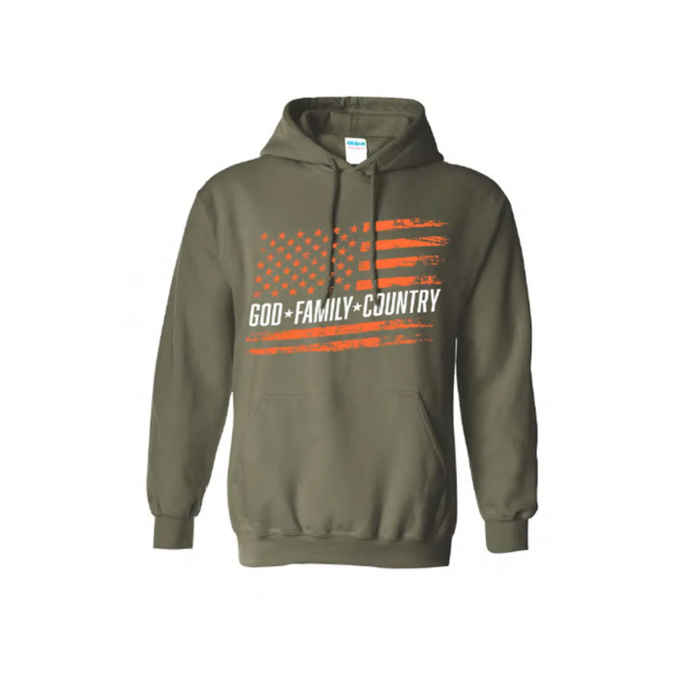 Craig Morgan God Family Country Military Green Hoodie
