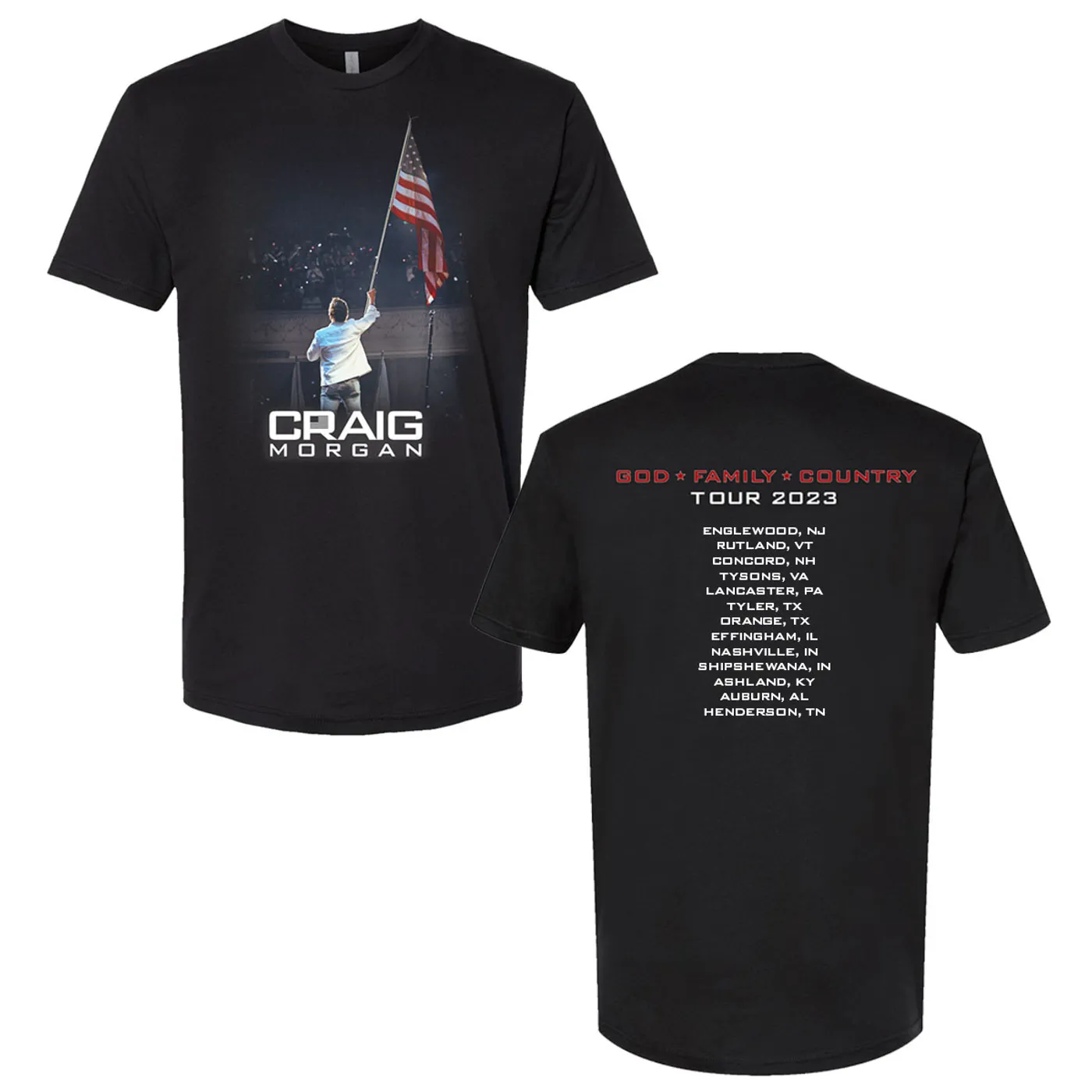 Craig Morgan God Family Country Tour Shirt
