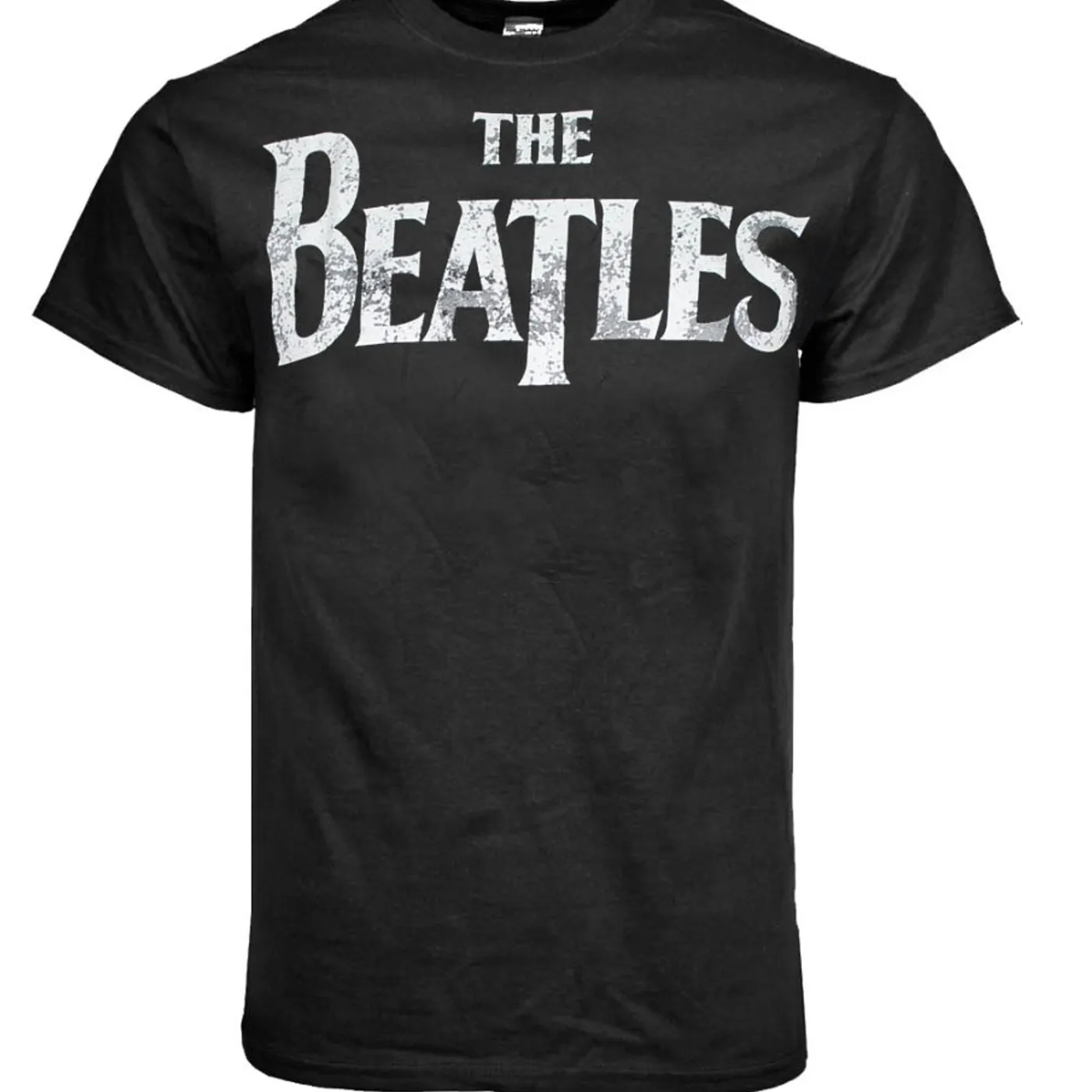 The BeatlesT Shirt | Beatles Distressed Logo Black T-Shirt