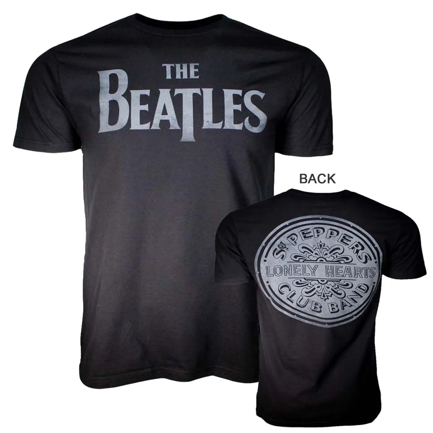 The BeatlesT Shirt | Beatles Lonely Hearts Black T-Shirt