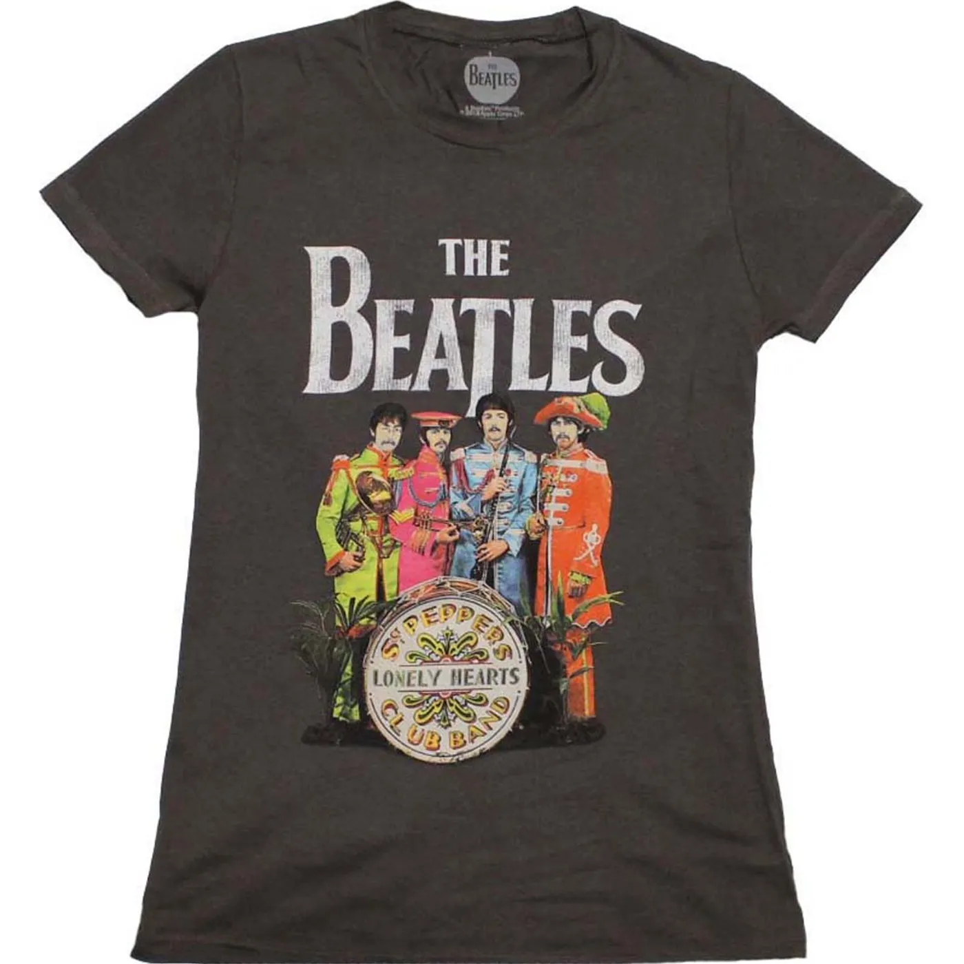 The BeatlesT Shirt | Beatles SGT Peppers Charcoal Juniors T-Shirt