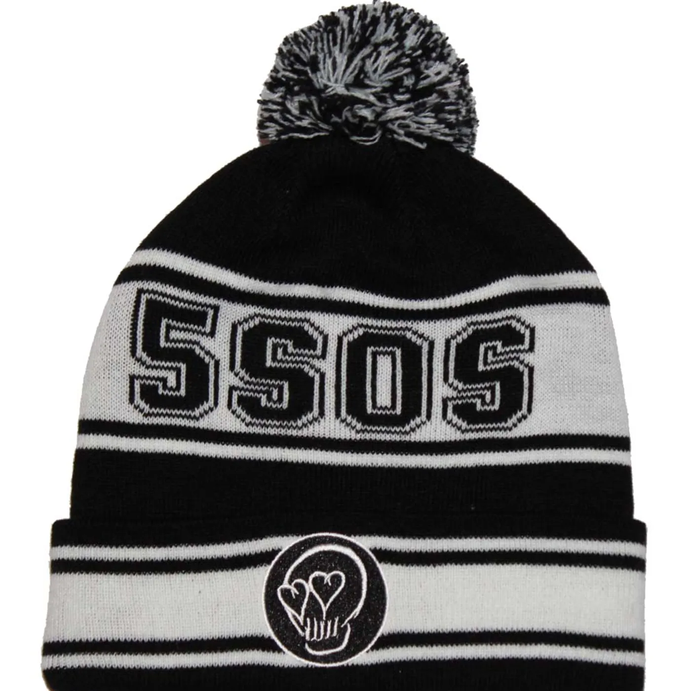 5 Seconds of Summer Heartskull Pom Beanie Hat