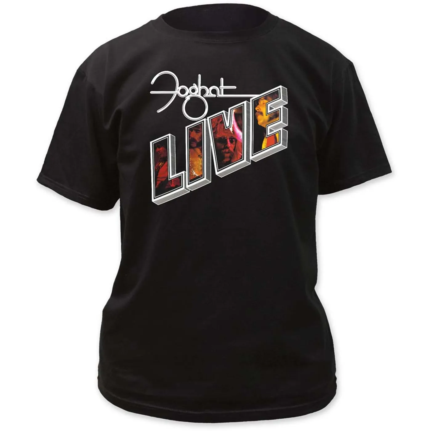 Foghat T Shirt | Foghat Live Adult Tee Shirt