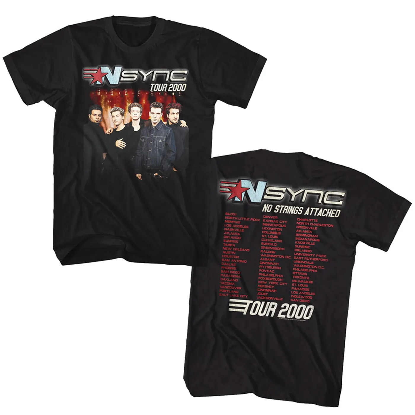 *NSYNC T Shirt | NSYNC Tour 2000 T-Shirt