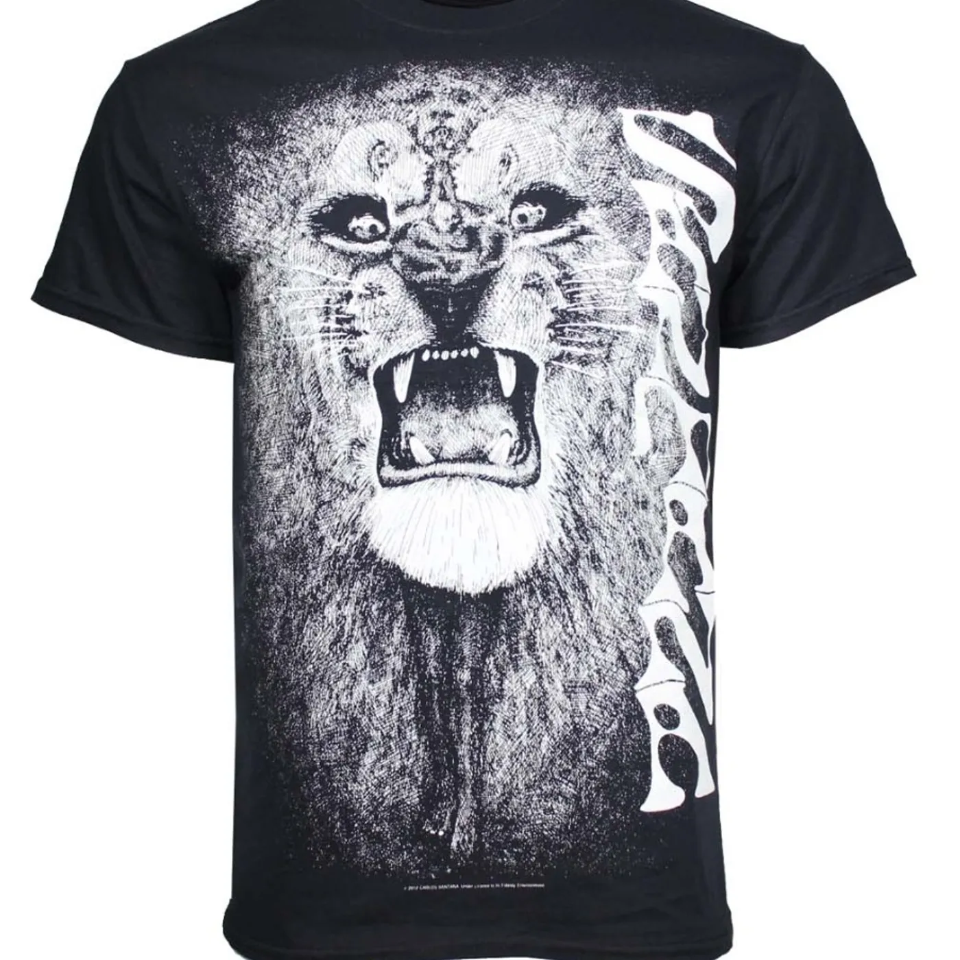 Carlos Santana T Shirt | Santana White Lion T-Shirt