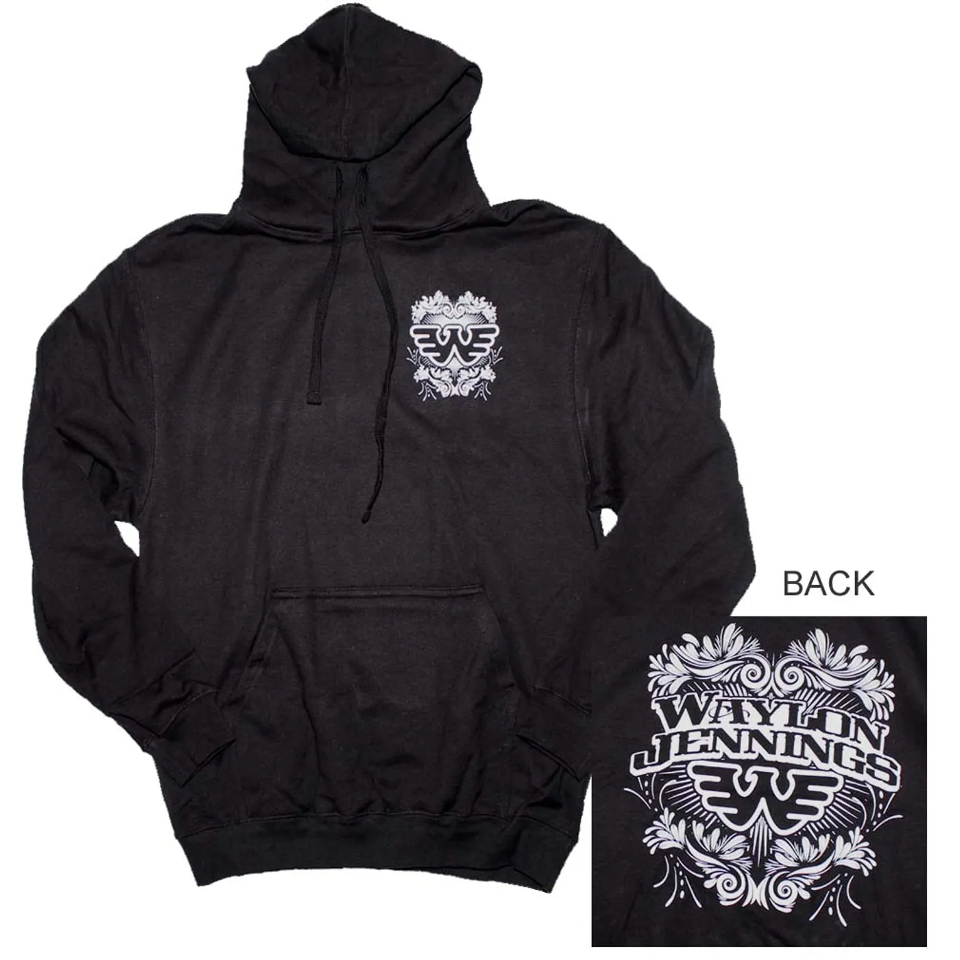 Waylon Jennings Pullover Hoodie Sweatshirt