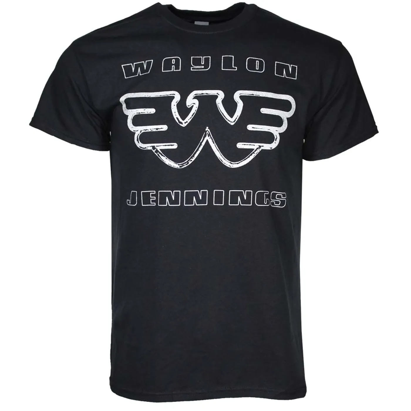 Waylon Jennings T Shirt | Waylon Jennings Silver Flying W T-Shirt