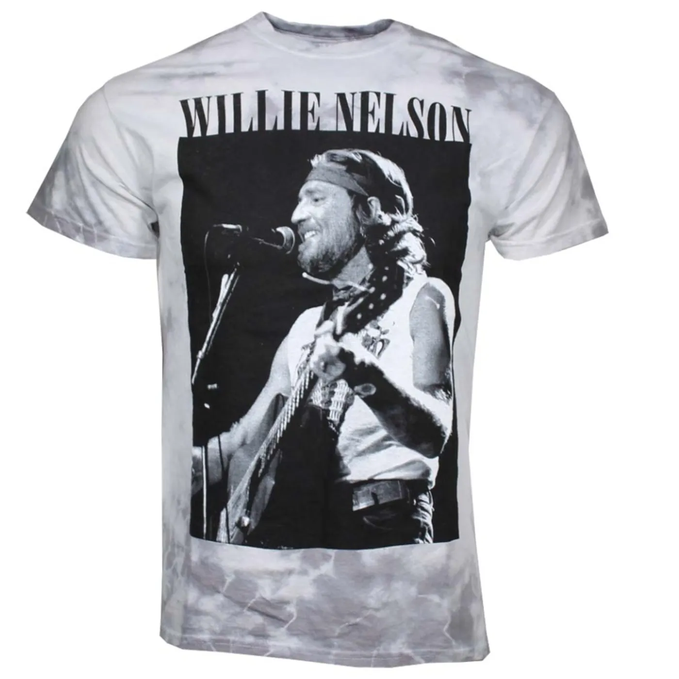 Willie Nelson T Shirt | Willie Nelson B&W Tie Dye T-Shirt