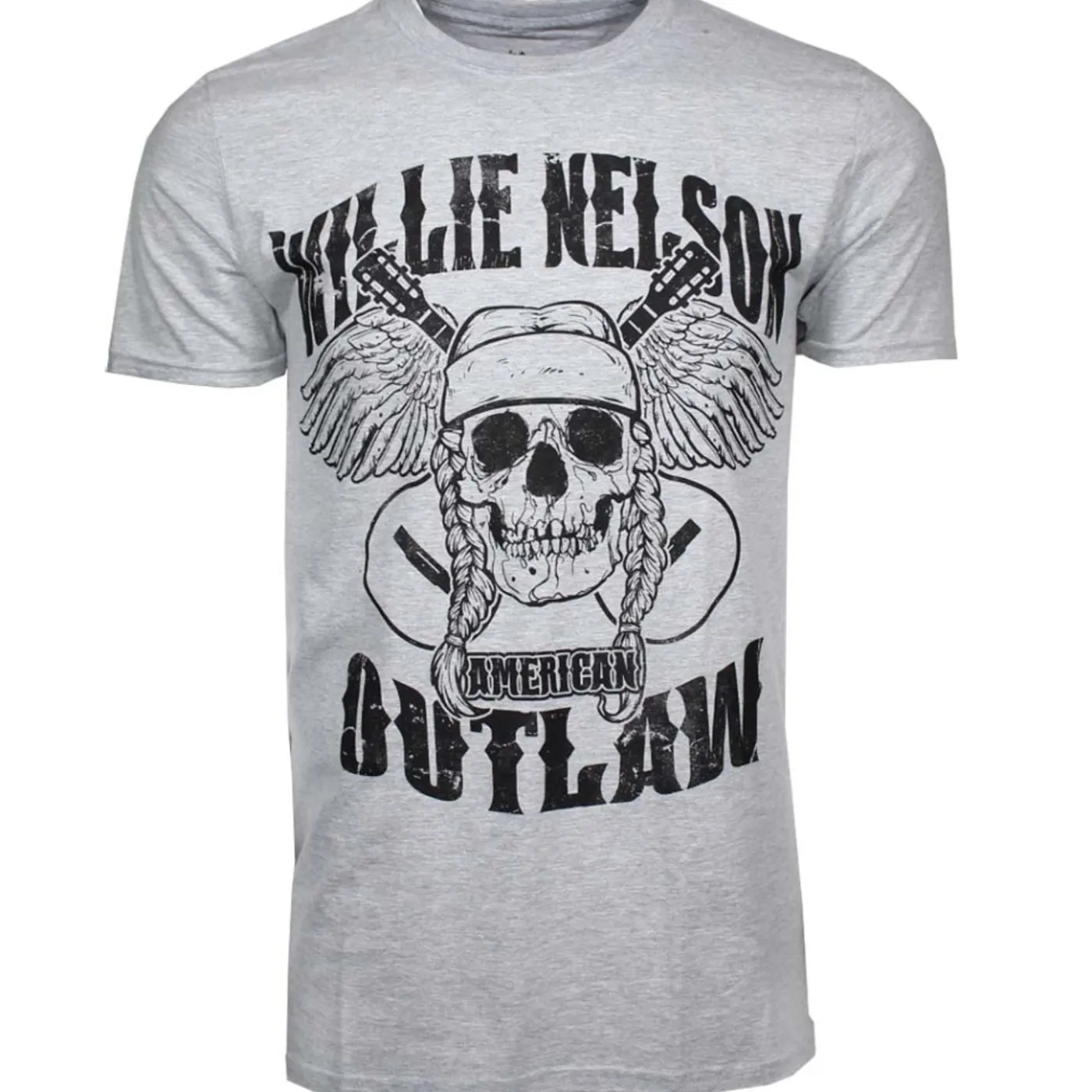 Willie Nelson T Shirt | Willie Nelson Outlaw Skull T-Shirt