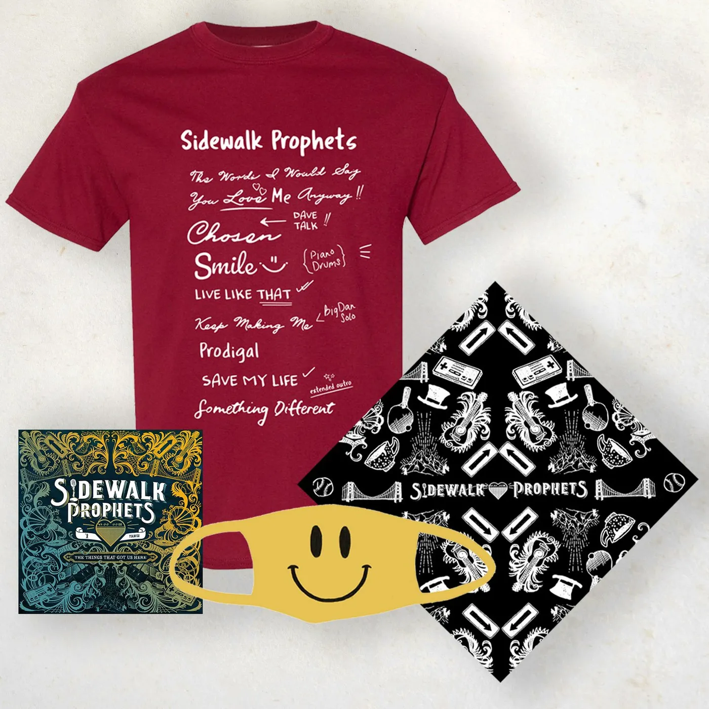 Sidewalk Prophets Set List Tee Bundle