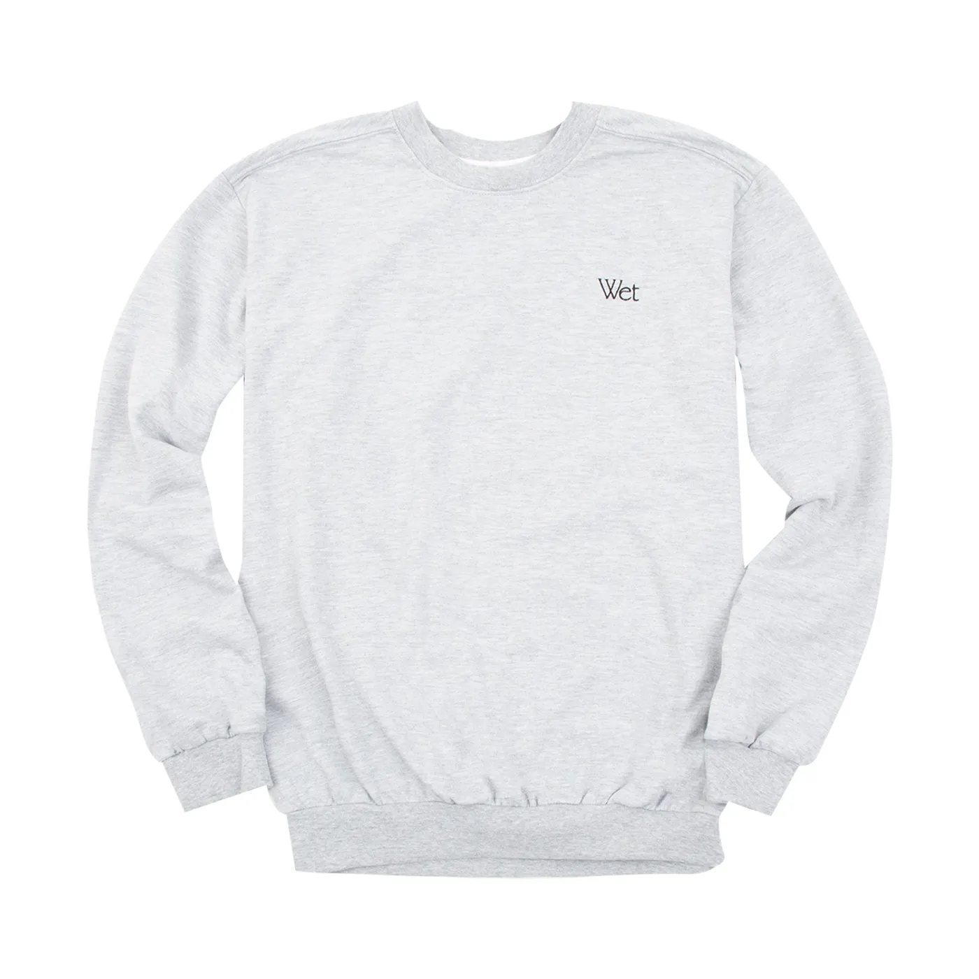 Wet - Grey Embroidered Crewneck Sweatshirt