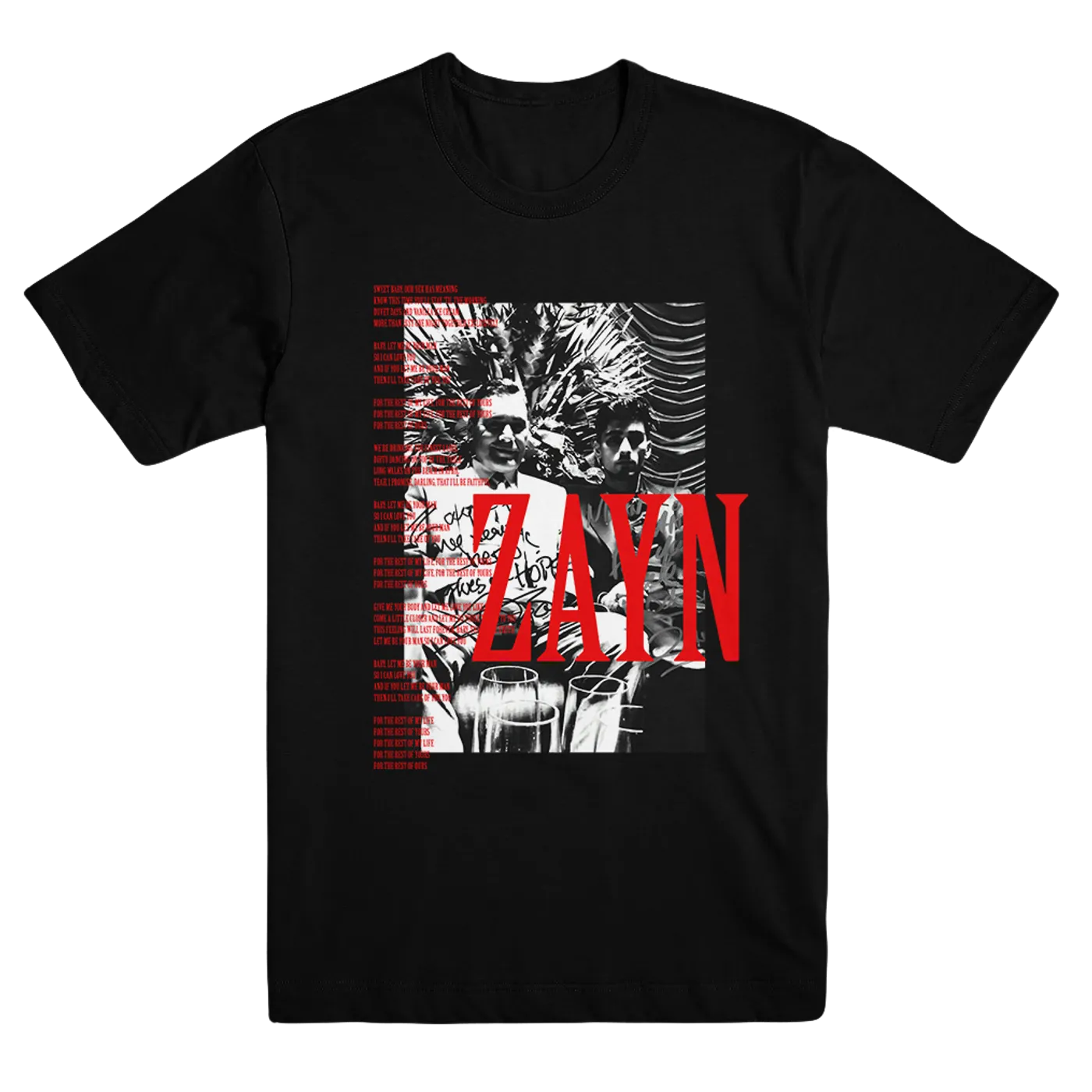 ZAYN Let Me Lyric Tee