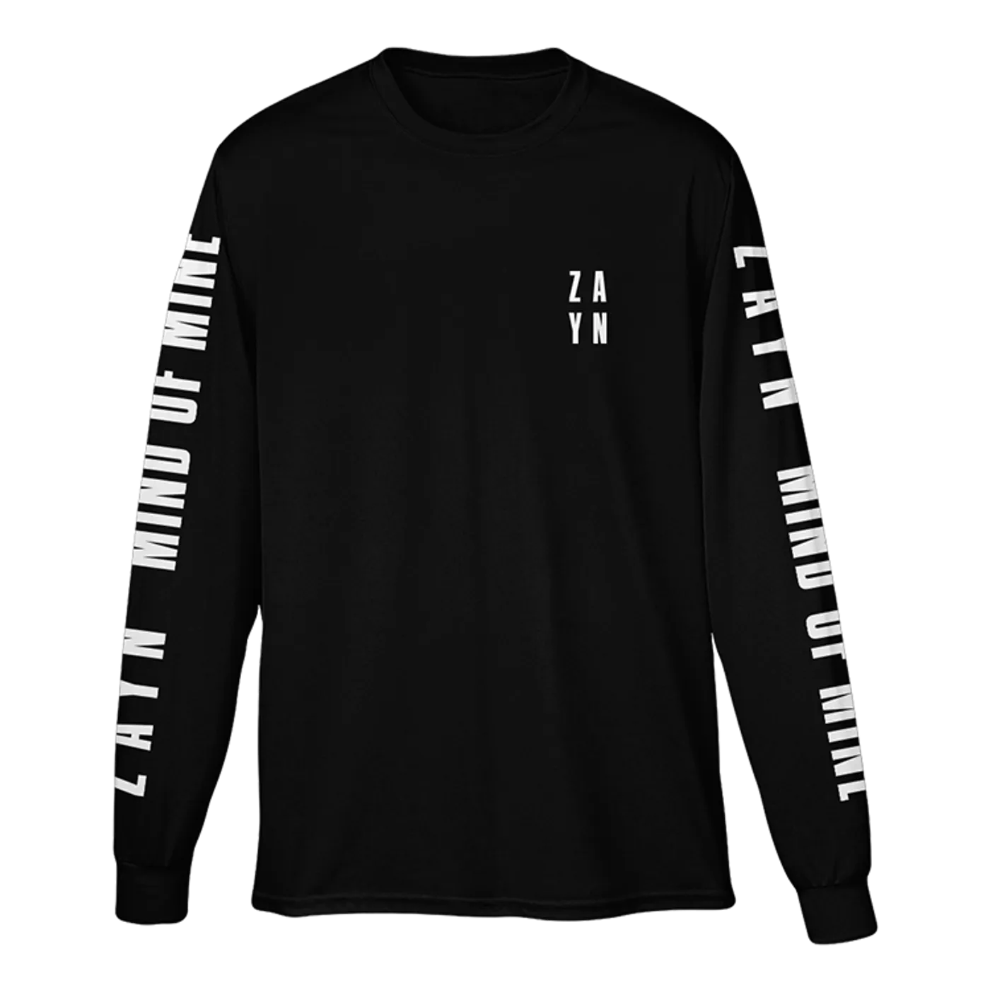 ZAYN Stacked Logo Black Long Sleeve