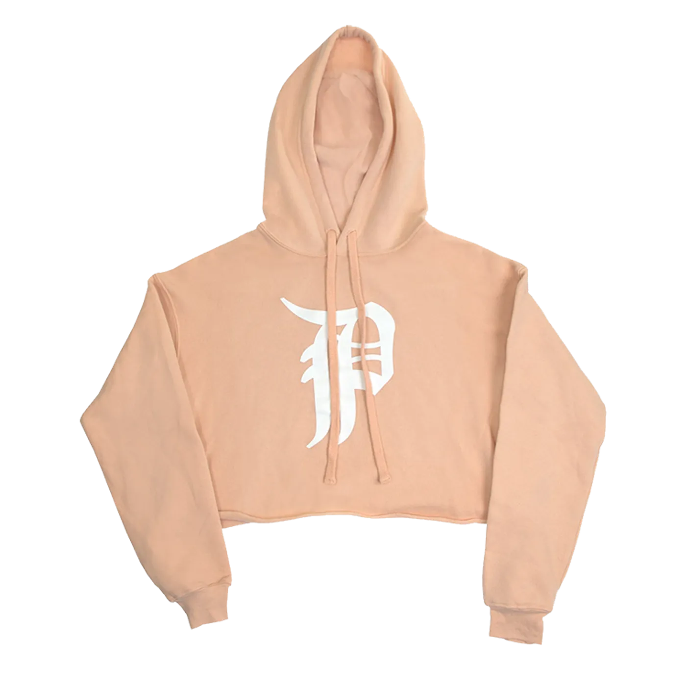 Phantogram Ladies Peach P Crop Hoodie