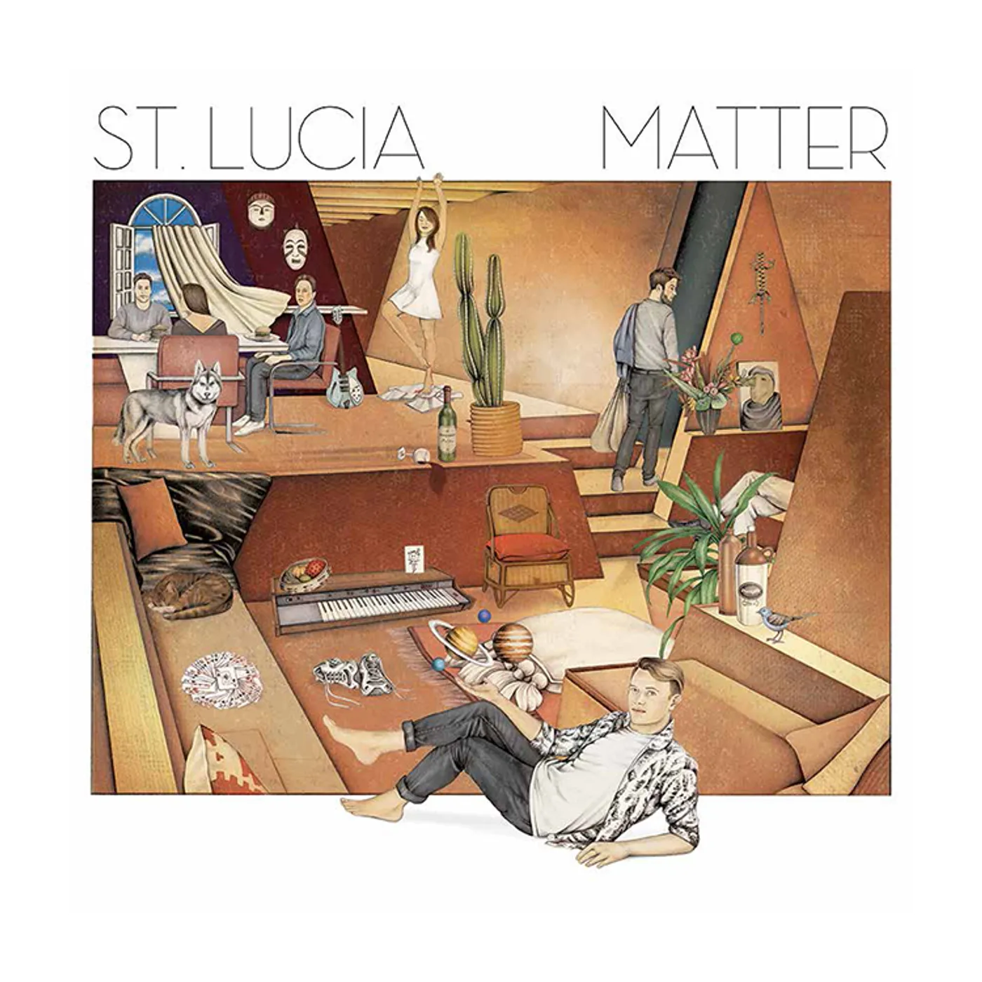 St. Lucia Matter Lithograph