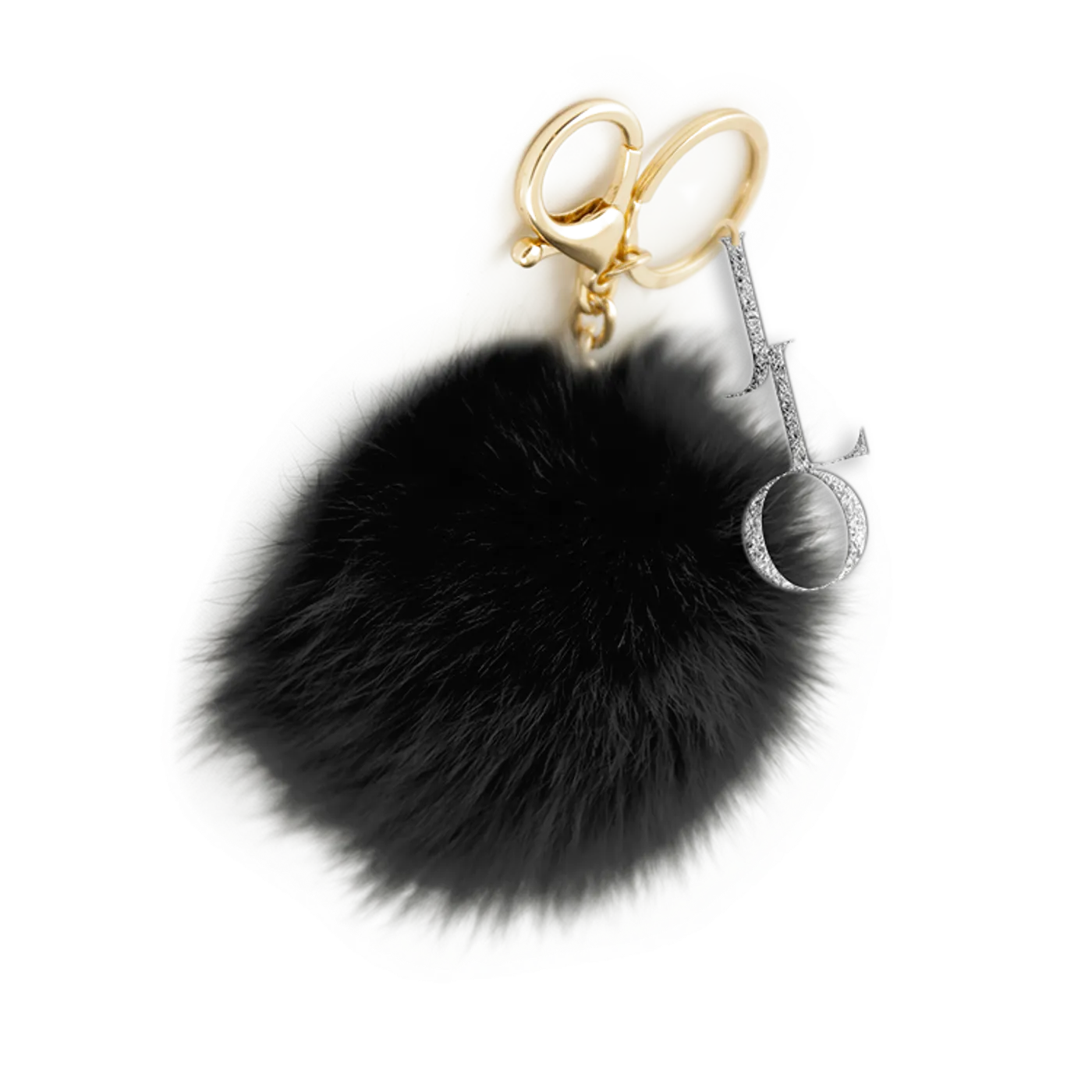 Jennifer Lopez JLO Black Poof Keychain