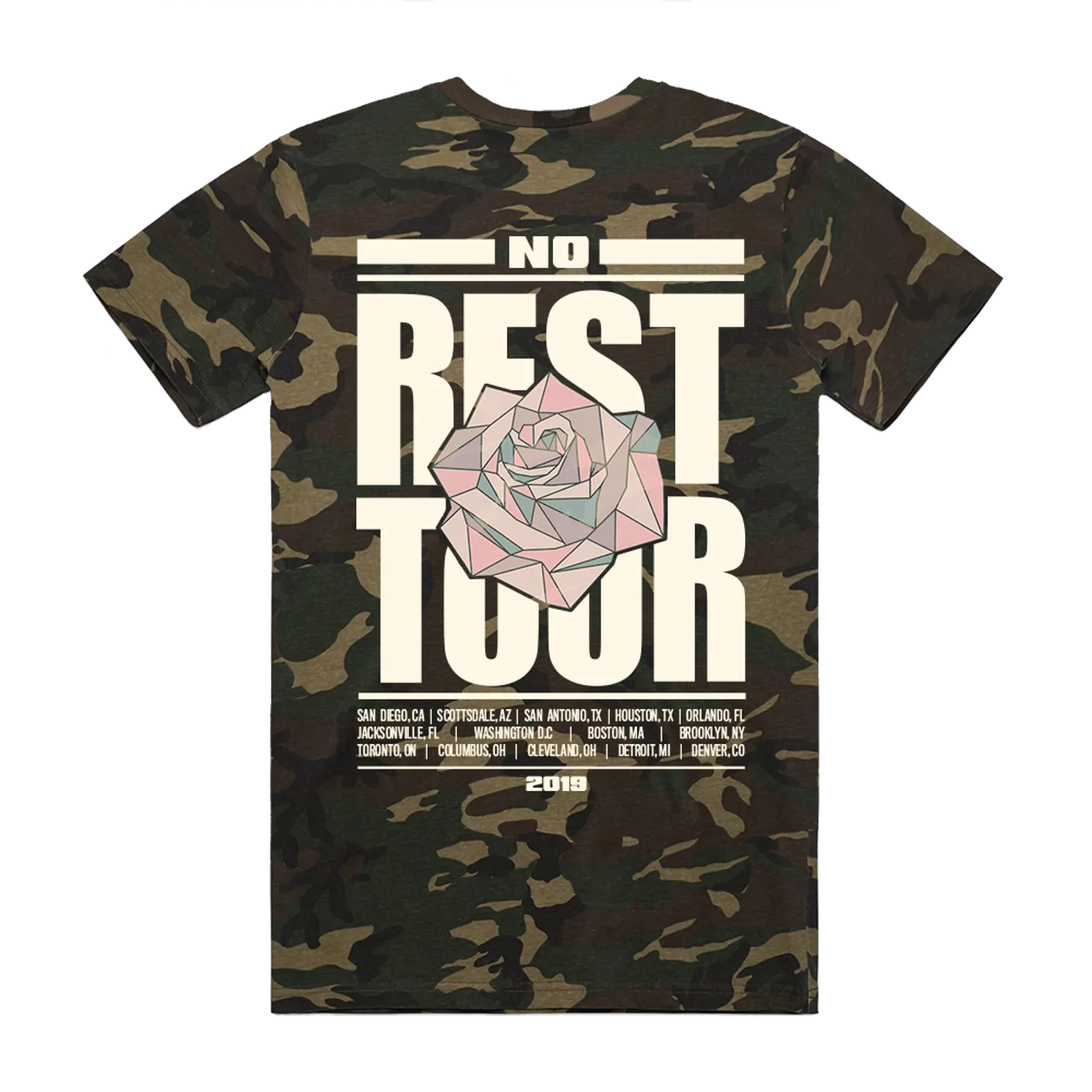 AK Camo No Rest Tour Tee