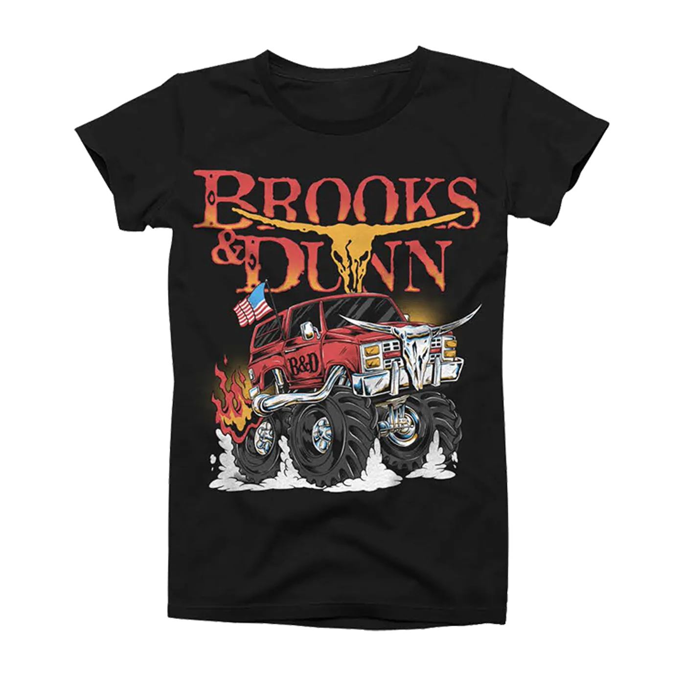 Kix Brooks Brooks & Dunn Metal Rodeo Tee