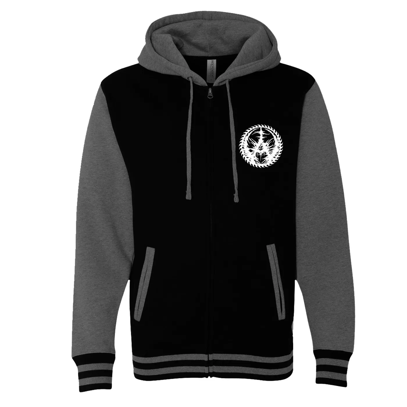 Aborted "Mascarade Varsity Jacket" Zip Hoodie