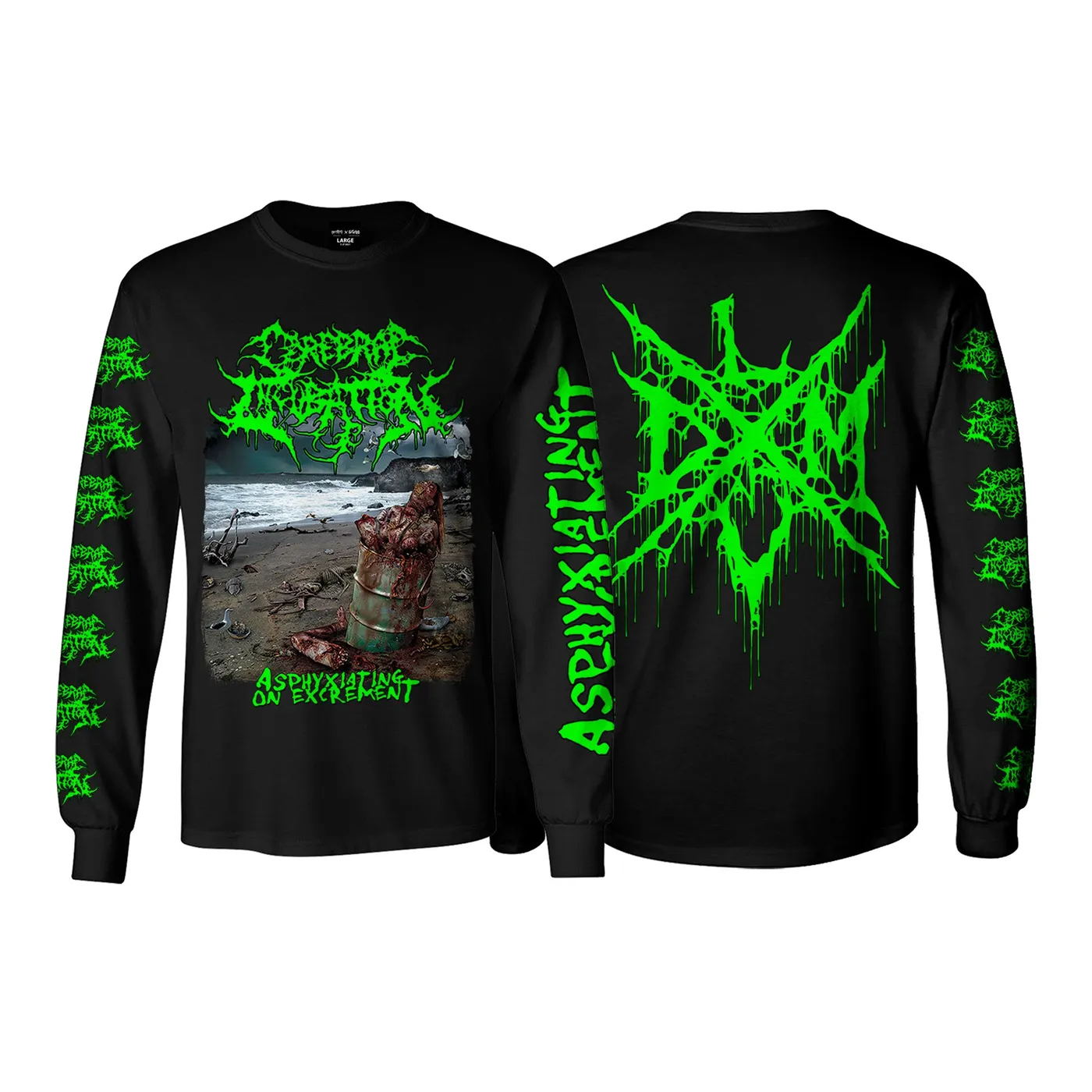 Cerebral Incubation "Asphyxiating on Excrement" Longsleeve