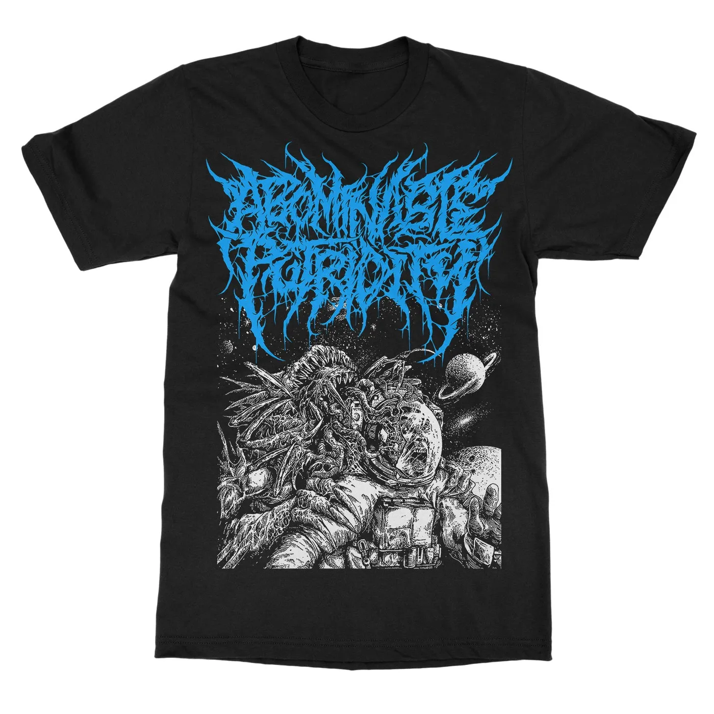 Abominable Putridity "The Last Astronaut Blue Logo" T-Shirt