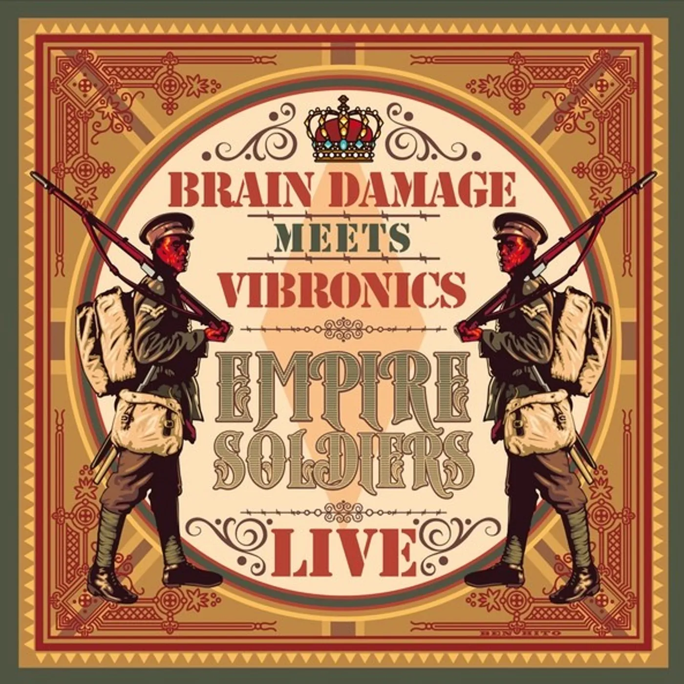 THE EMPIRE SOLIDERS LIVE - BRAIN DAMAGE MEETS VIBRONICS (DOUBLE VINYLE 33T)